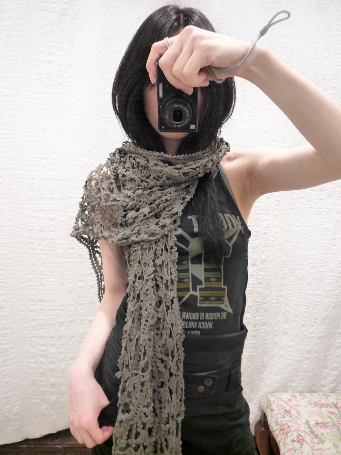 Crochet summer hoodie scarf 상품이미지1