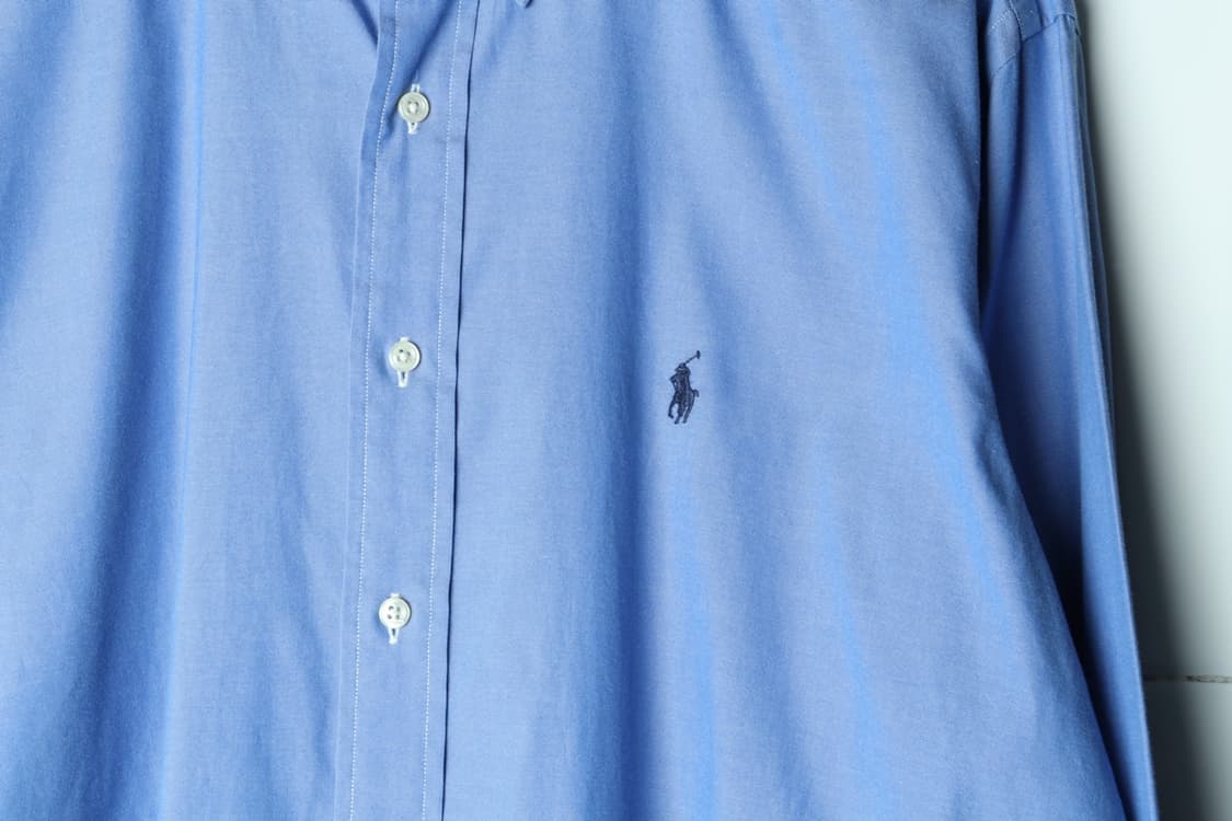 (XL-3XL) 폴로 랄프로렌 셔츠 남방 USA 무지 네이비-H31298 상품이미지5