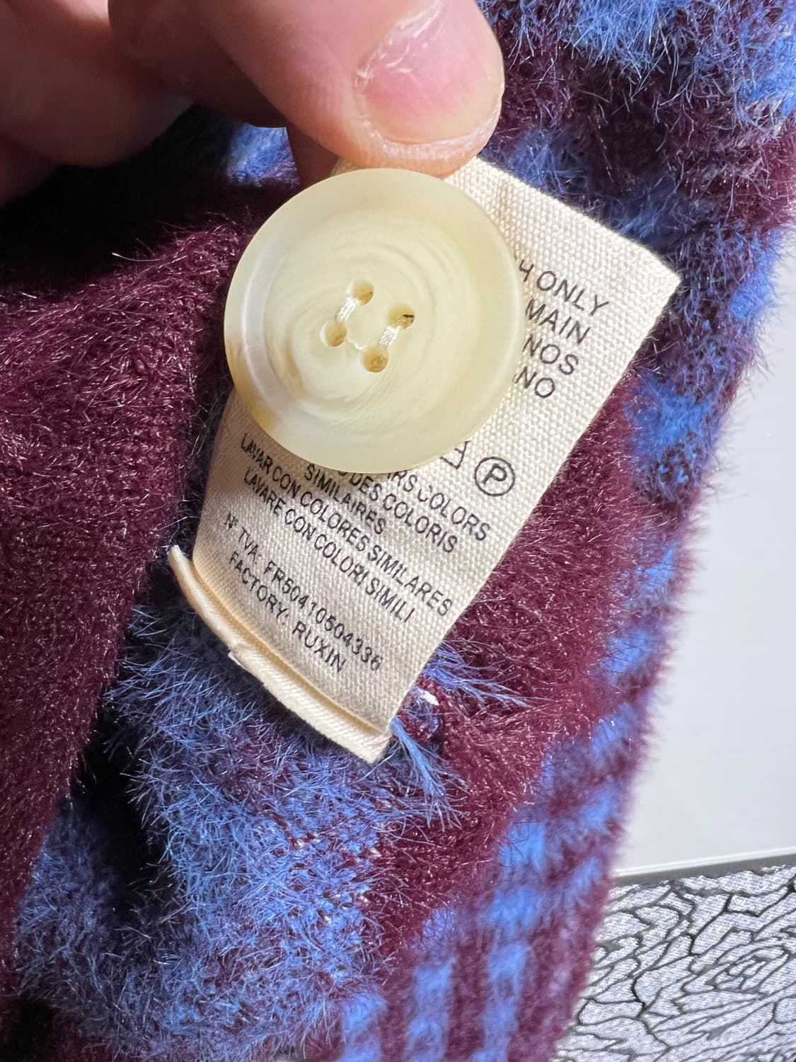 FRNCH PARIS 체크 가디건 상품이미지6