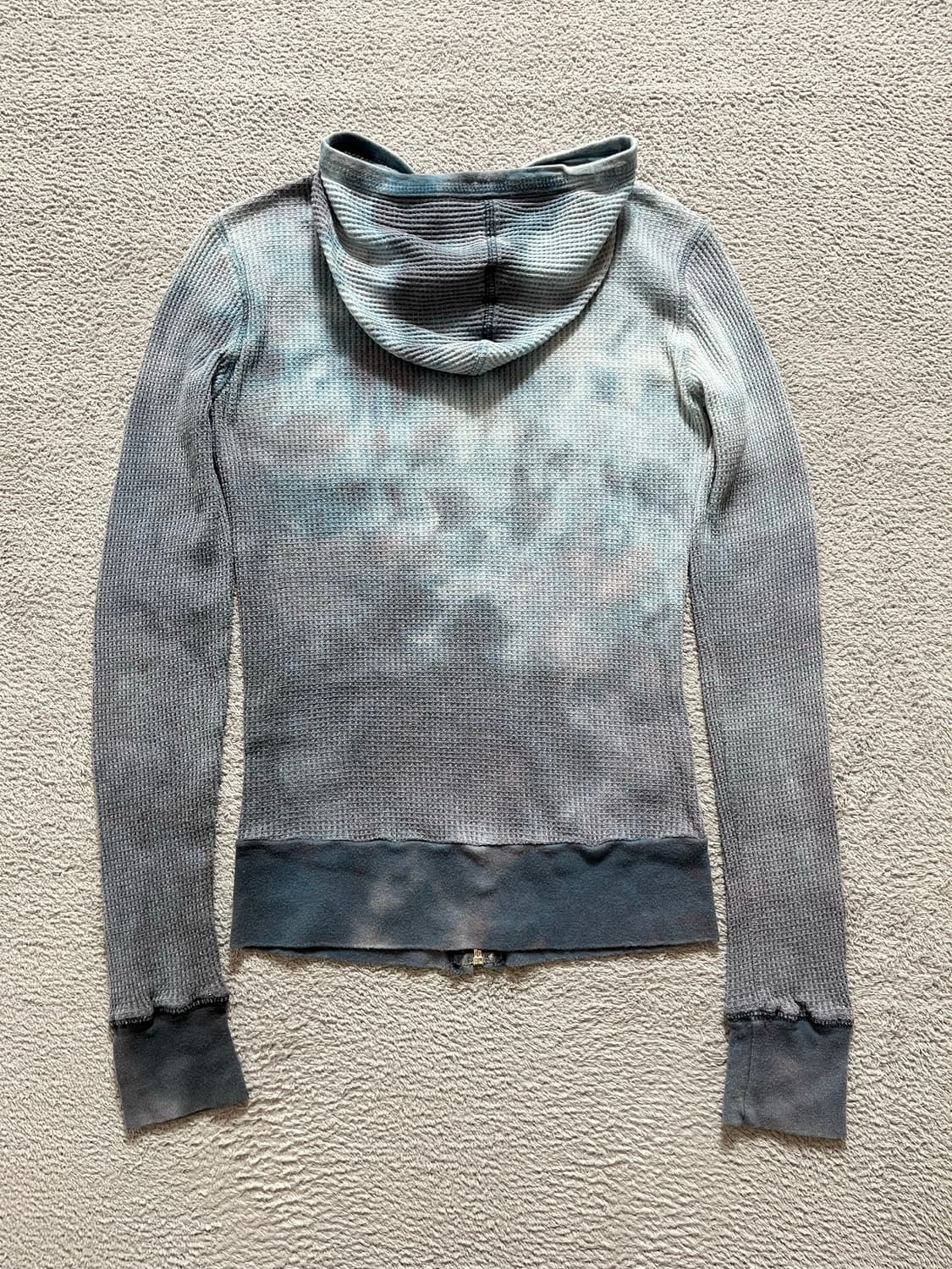 USA 빈티지 타이다이 와플 후드집업 상품이미지4