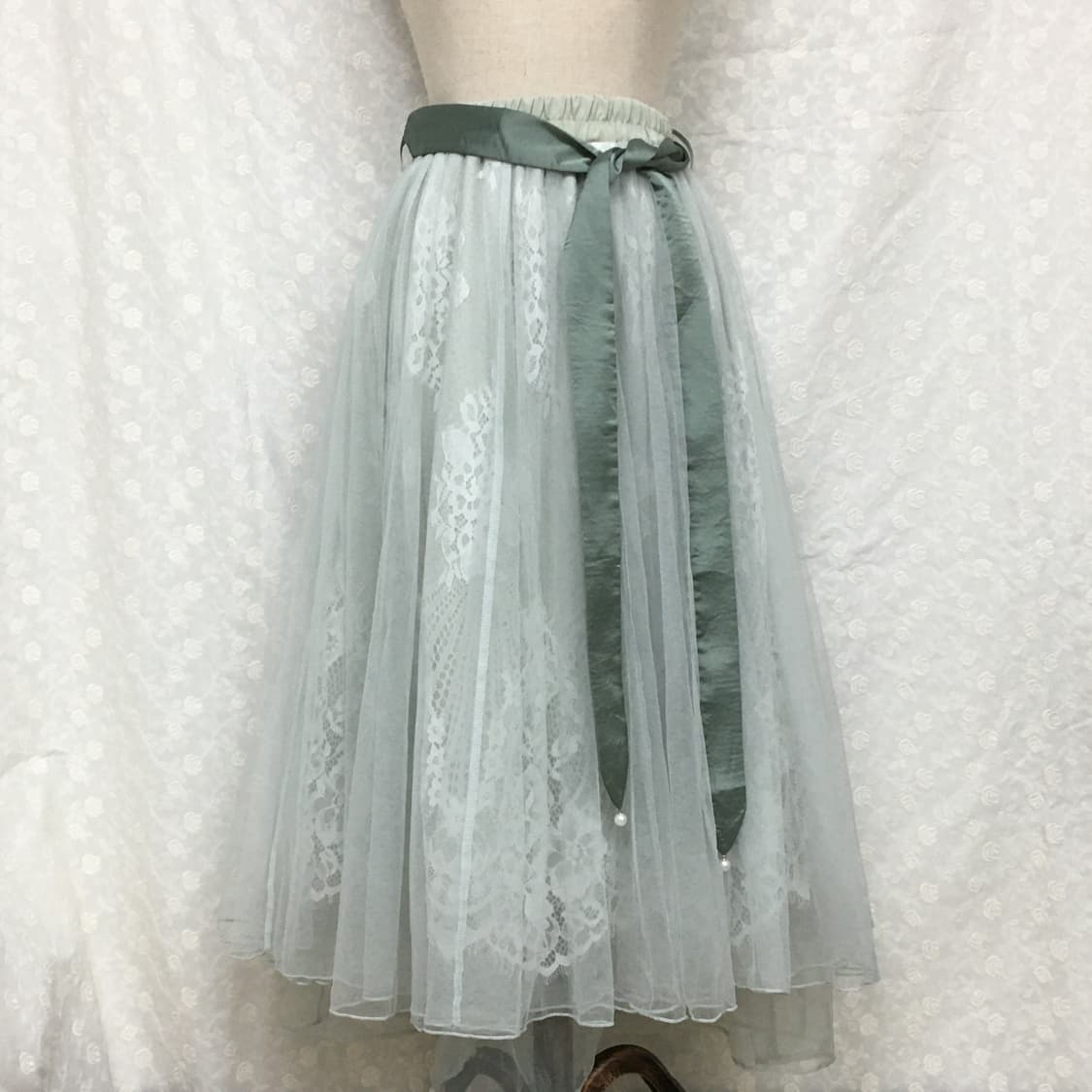 엑시즈팜 포에티크 레이스 치마 상품이미지1