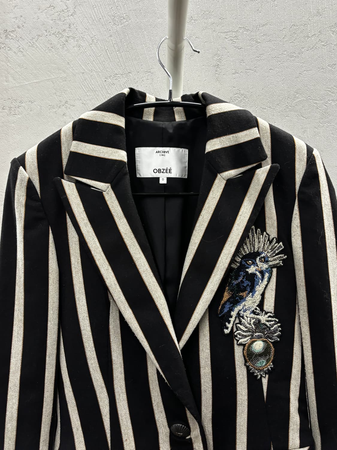 OBZEE 아카이브 스트라이프 자켓 0사이즈 상품이미지3