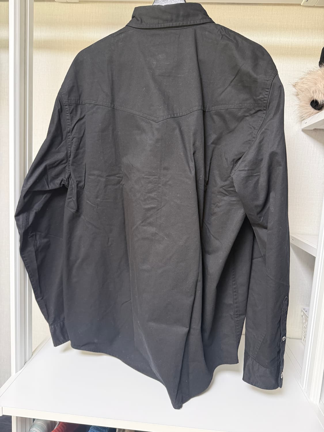 [L] 리 웨스턴 오리진핏 코튼셔츠 블랙 상품이미지2