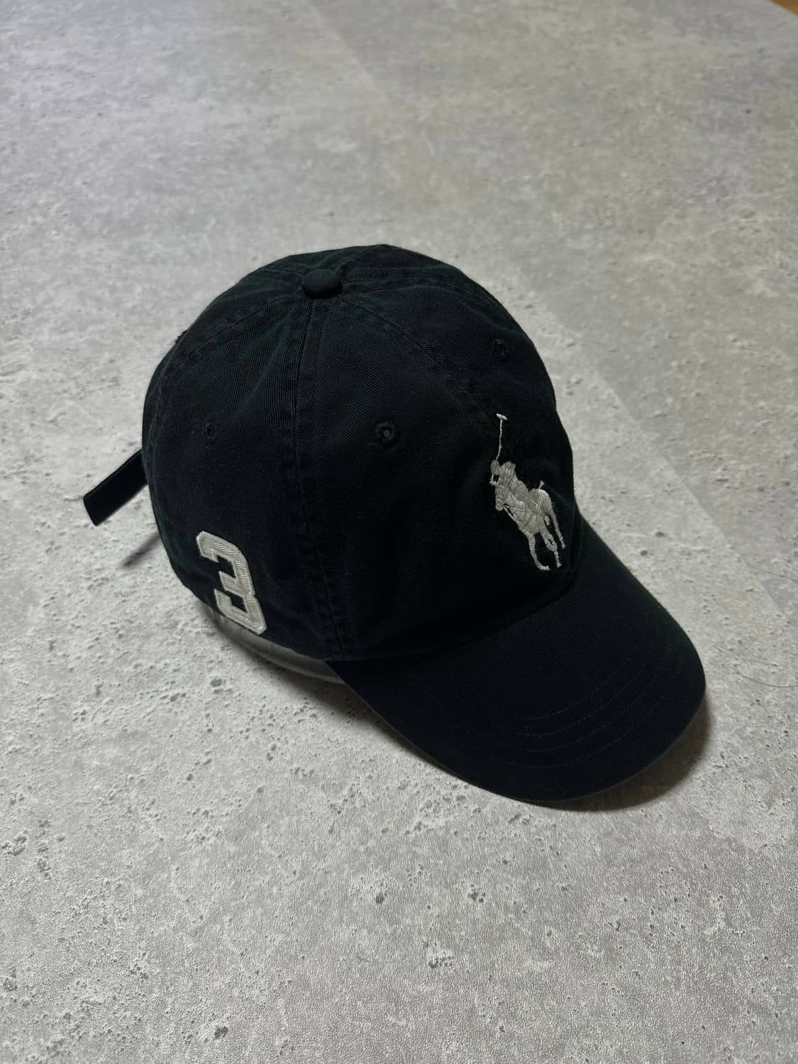 폴로 랄프로렌 빅포니 블랙 빈티지 볼캡 상품이미지3