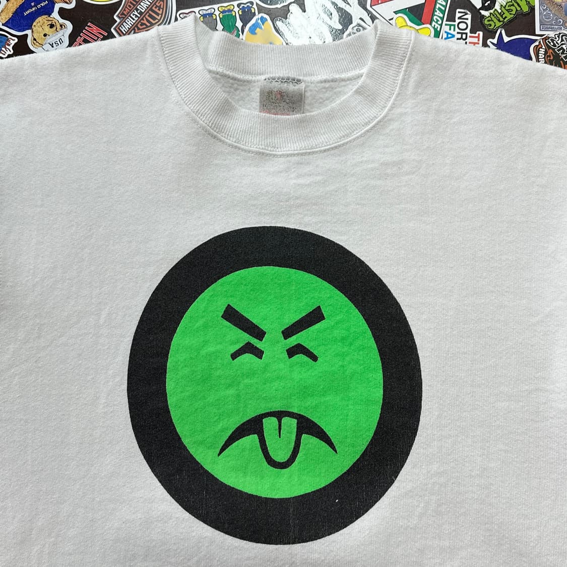 90s USA FOTL 이모지 빈티지 스웻셔츠 M 상품이미지3