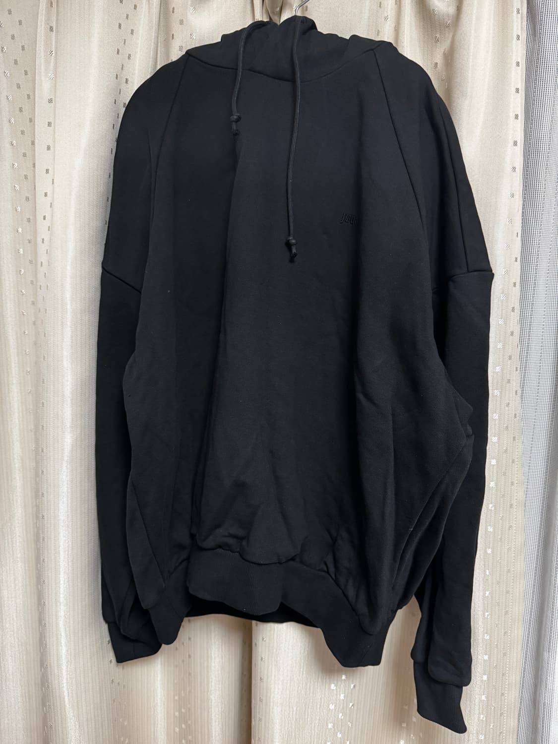 준지 후드티 블랙 M사이즈 상품이미지1