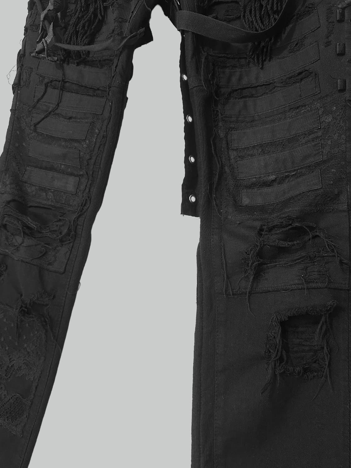 미도리카와 보로 데님 팬츠 상품이미지4