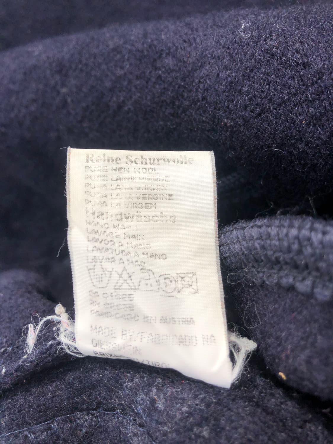 빈티지 구제 가스바인 네이비 라운드 울 가디건 자켓 상품이미지10