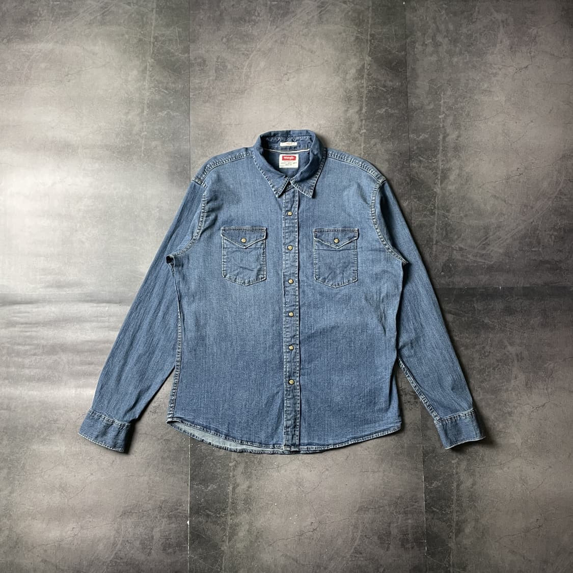 WRANGLER 랭글러 빈티지 플랩포켓 데님 셔츠 A00606 상품이미지1