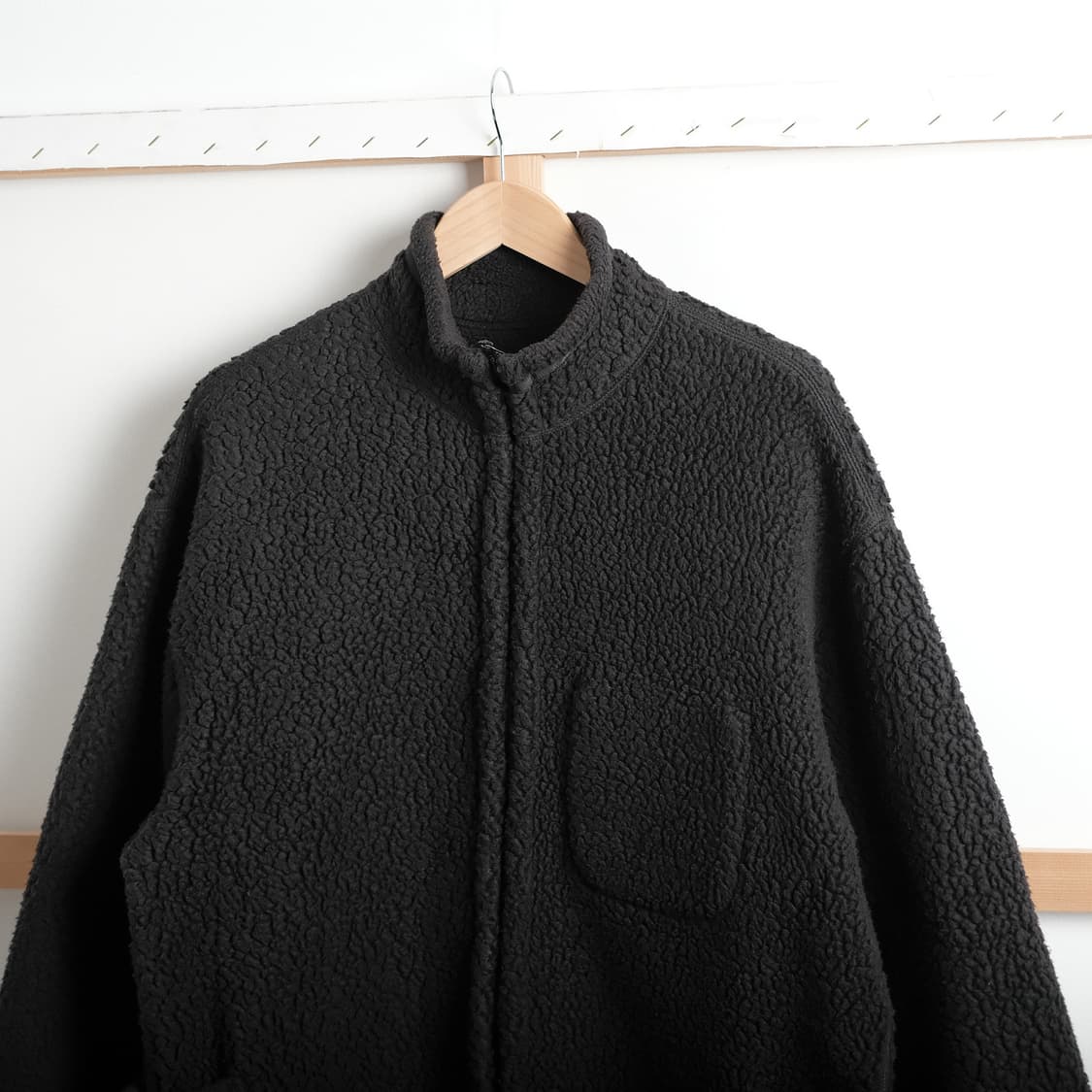 포터클래식 2(M사이즈) 플리스 집업 셔츠 자켓  블랙 상품이미지2