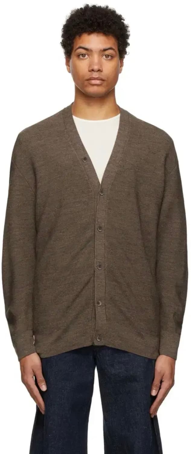 르메르 메리노 블렌드 가디건 모스그린 멜란지 / L 상품이미지1