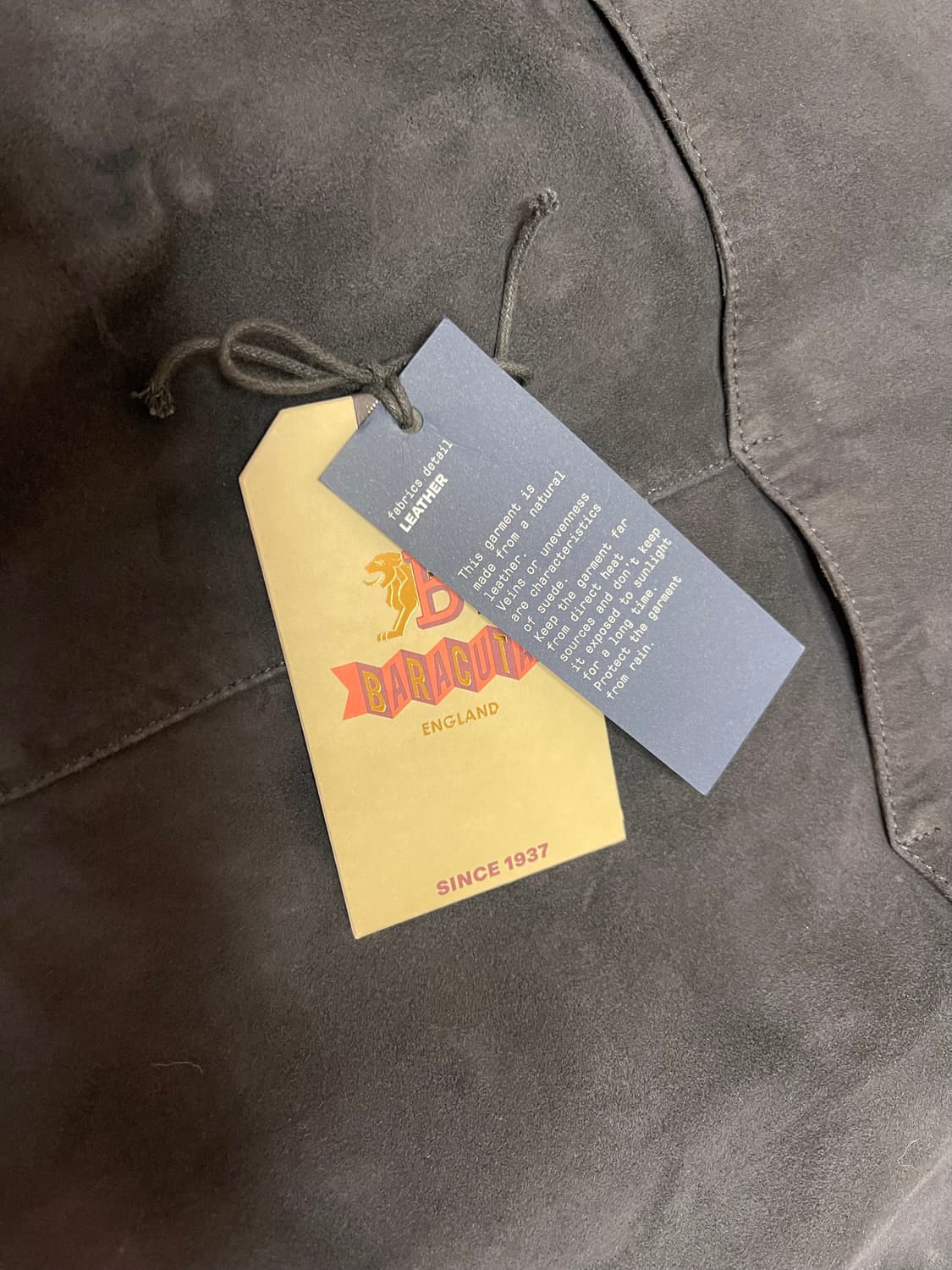 바라쿠타 스웨이드 자켓 네이비 42사이즈 상품이미지5