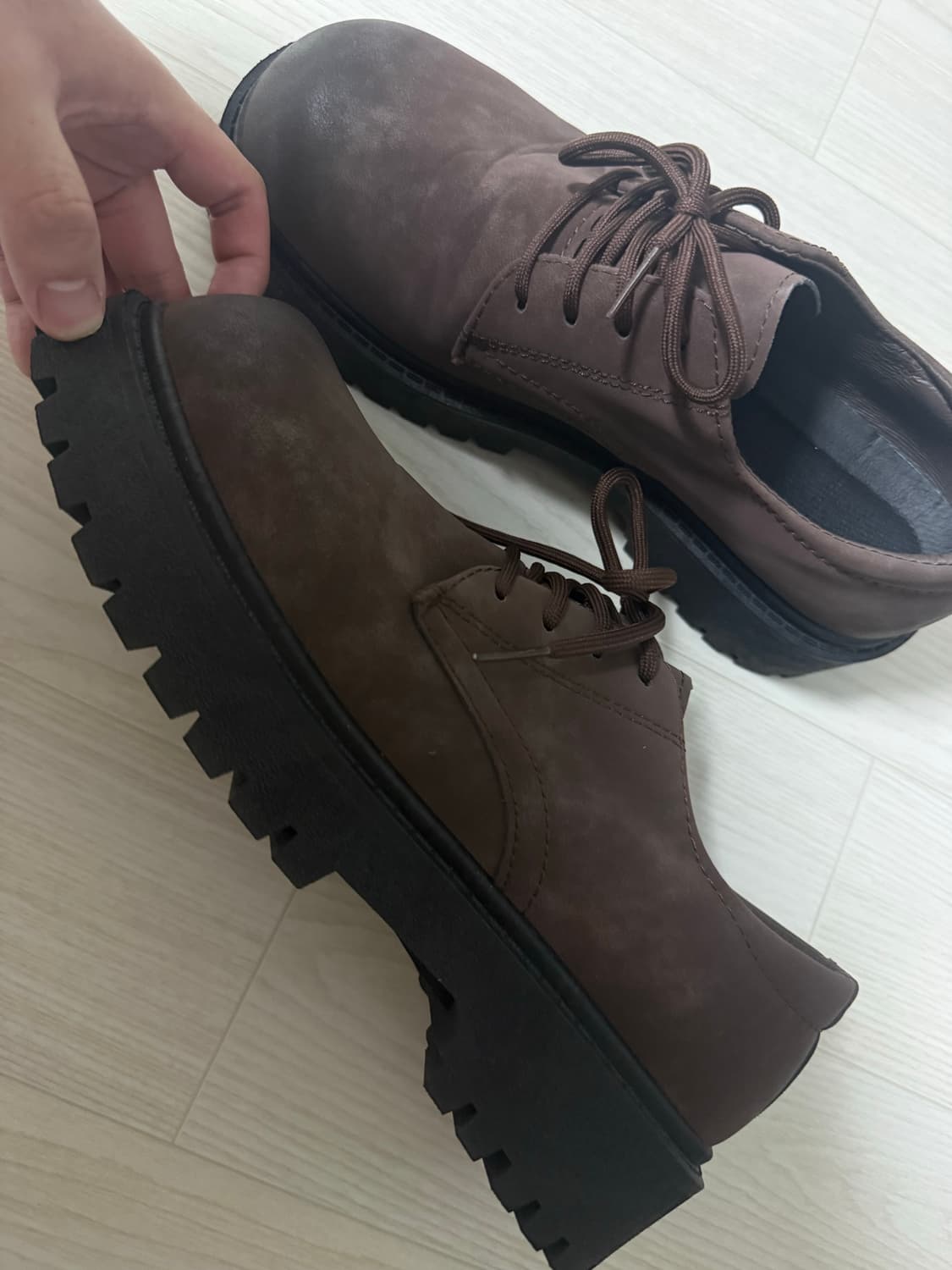 브라운 더비 슈즈 280 상품이미지3