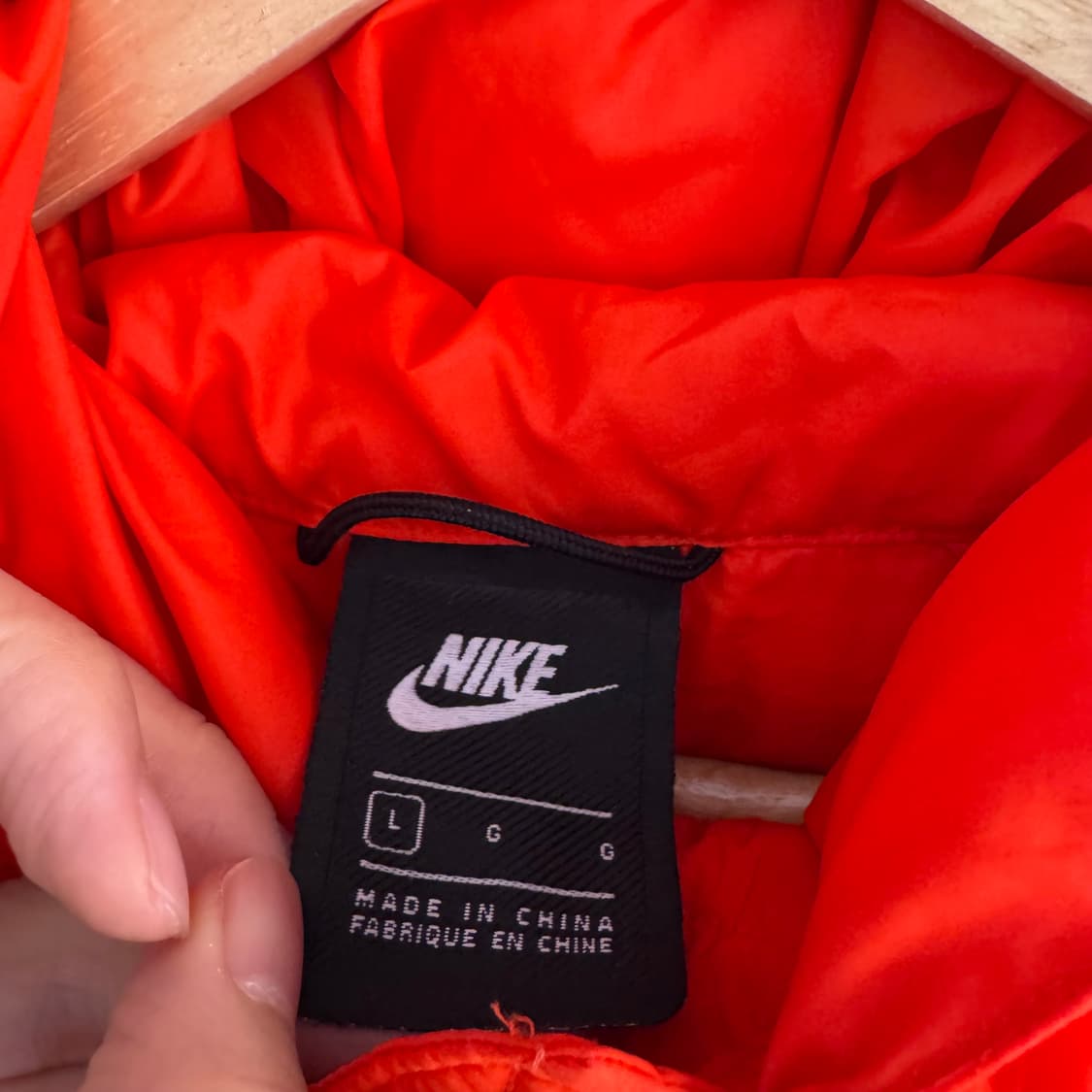 나이키 배색 라인 나일론 패딩 상품이미지8