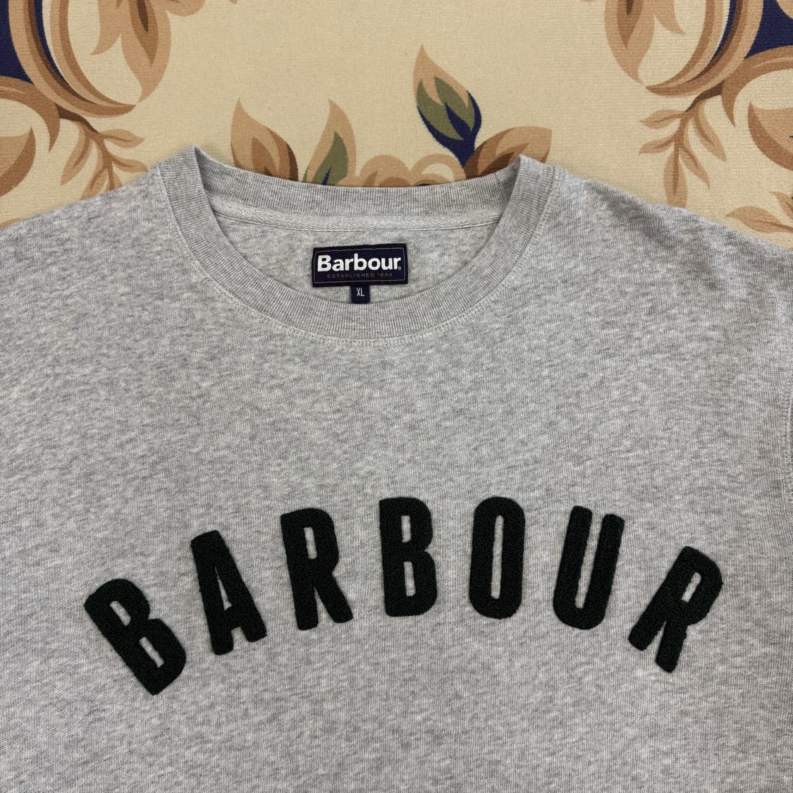 (XL)바버 Barbour 스펠아웃 맨투맨(그레이) 상품이미지2