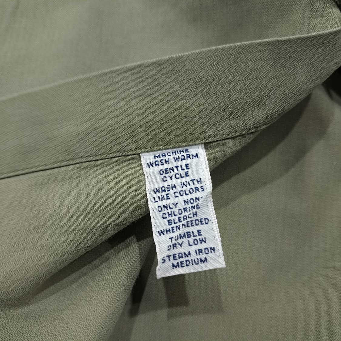 CL847 2XL 폴로 90s 실크코튼 올리브그린 박스핏 셔츠 남방 상품이미지5
