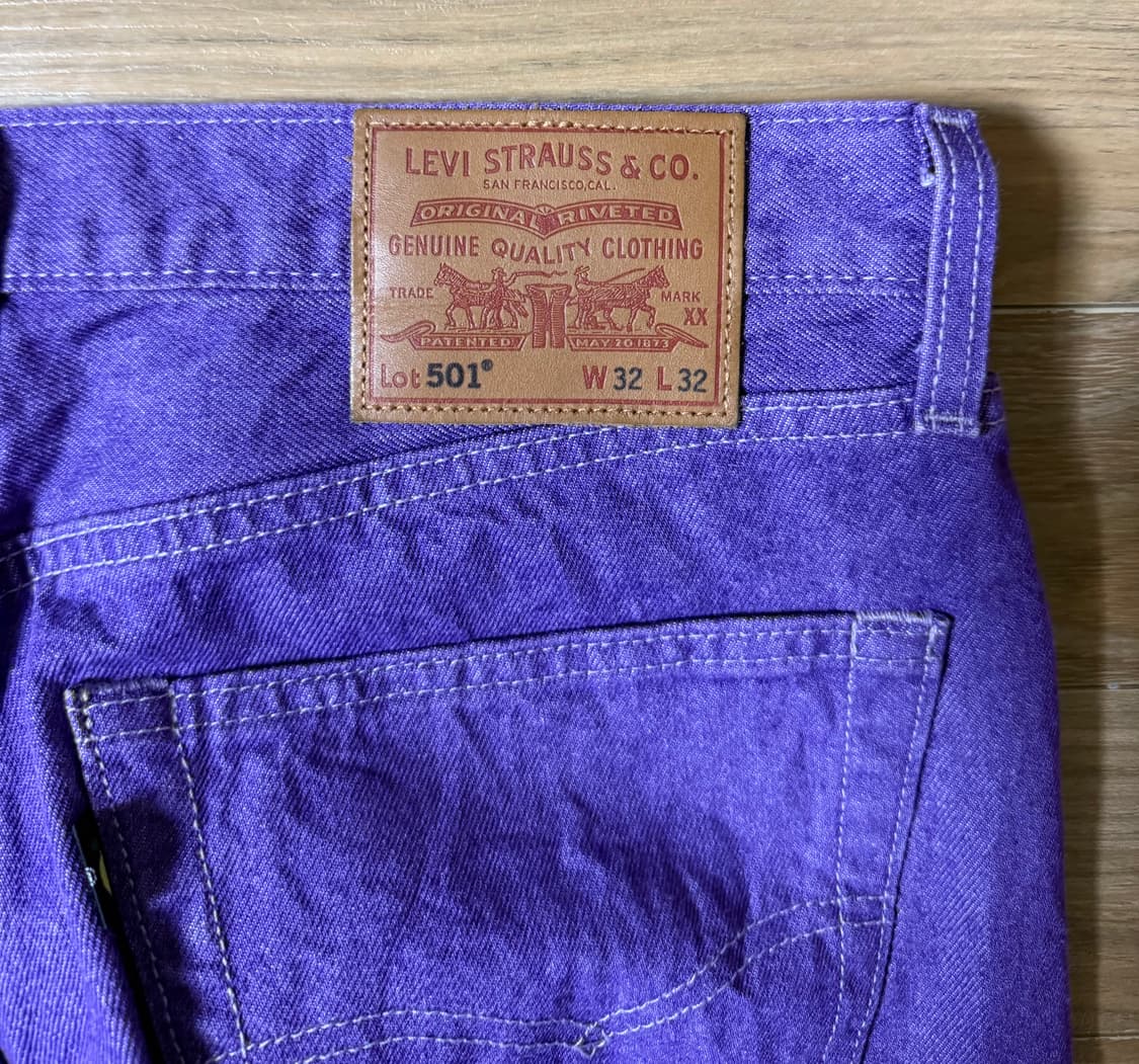 리바이스 501 퍼플(보라색) 상품이미지3