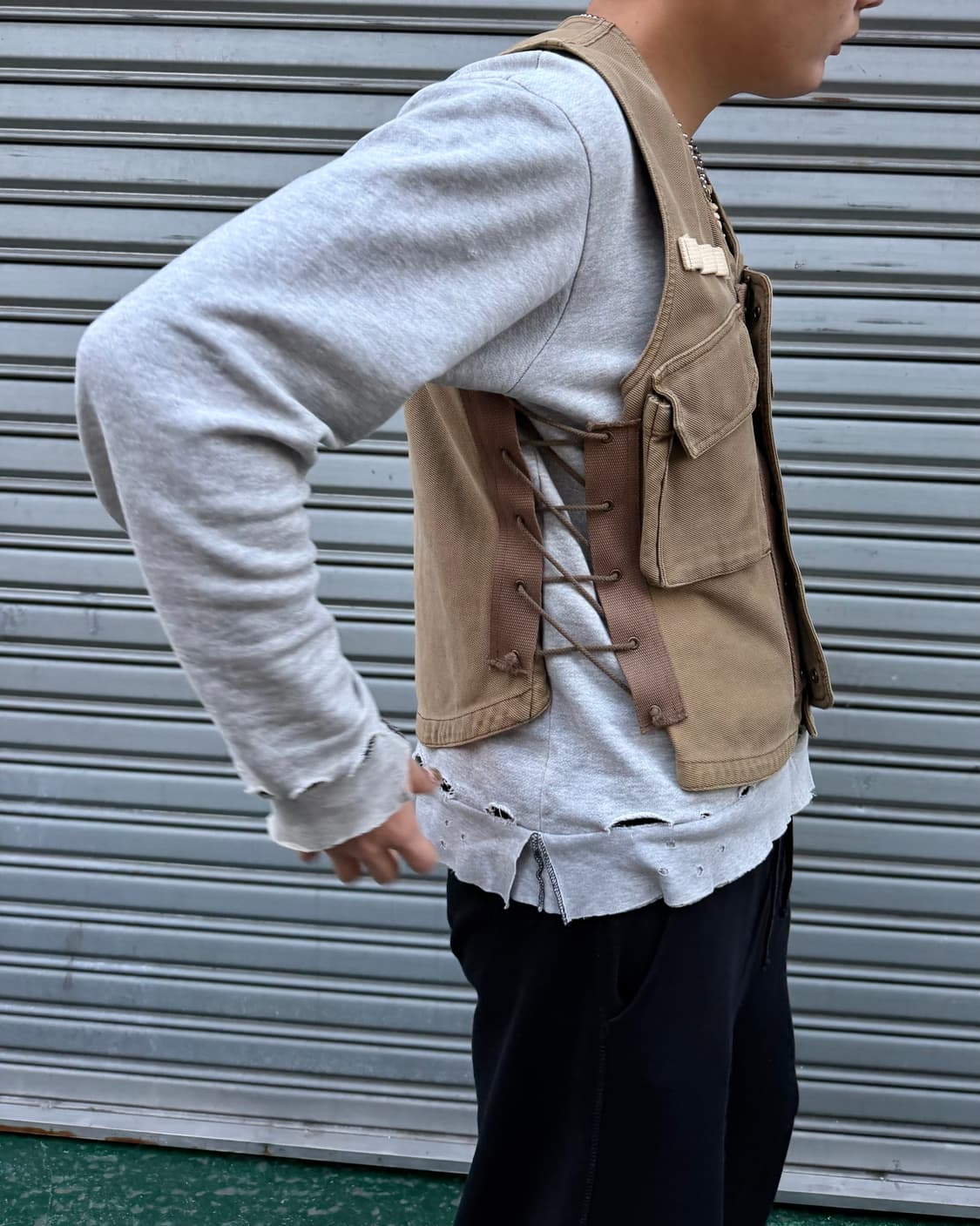 90s 히스테릭 글래머 ‘KINKY JEANS' M69 플락 베스트 상품이미지7