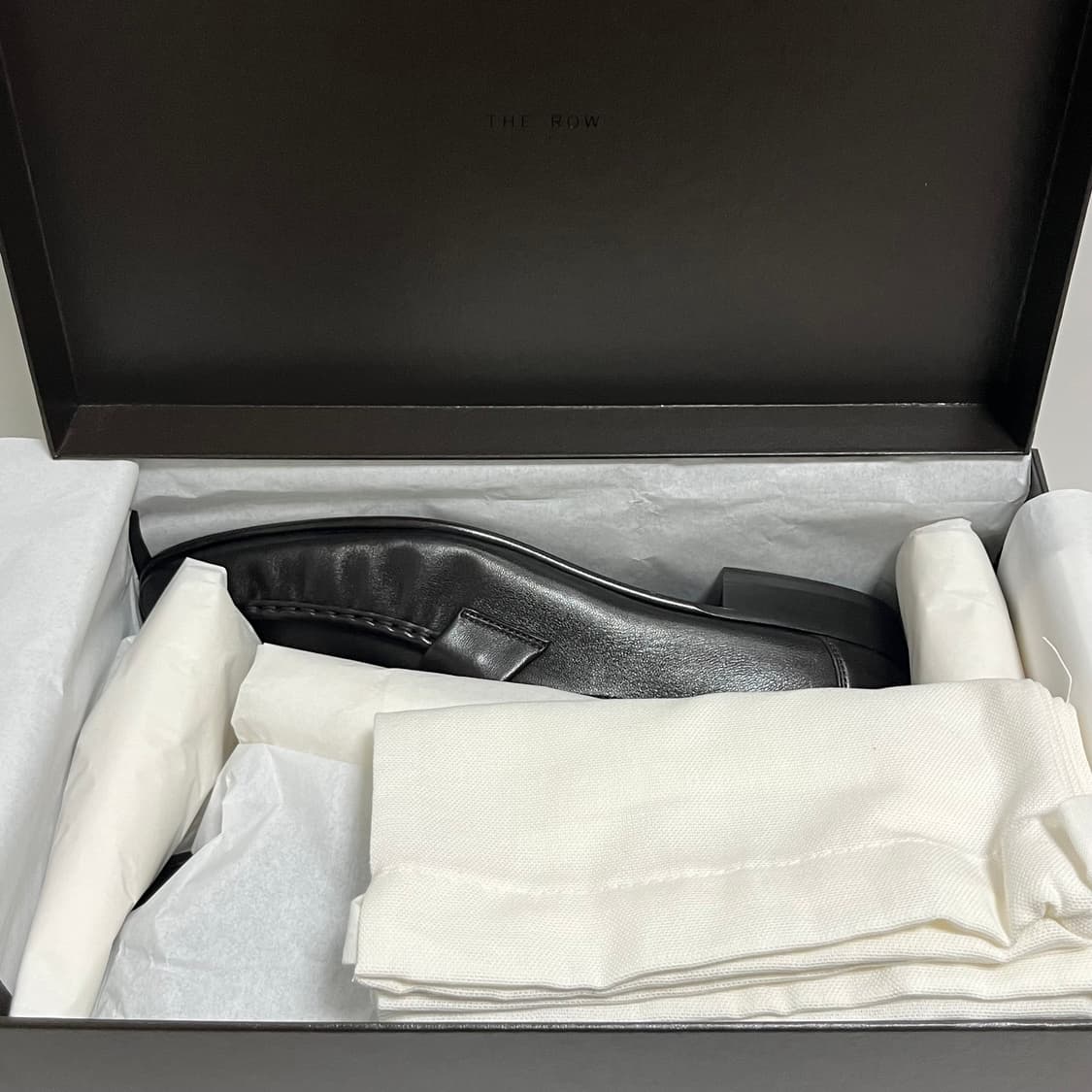 [42]더로우 26ss 소프트레더 로퍼/다크 브라운 상품이미지6