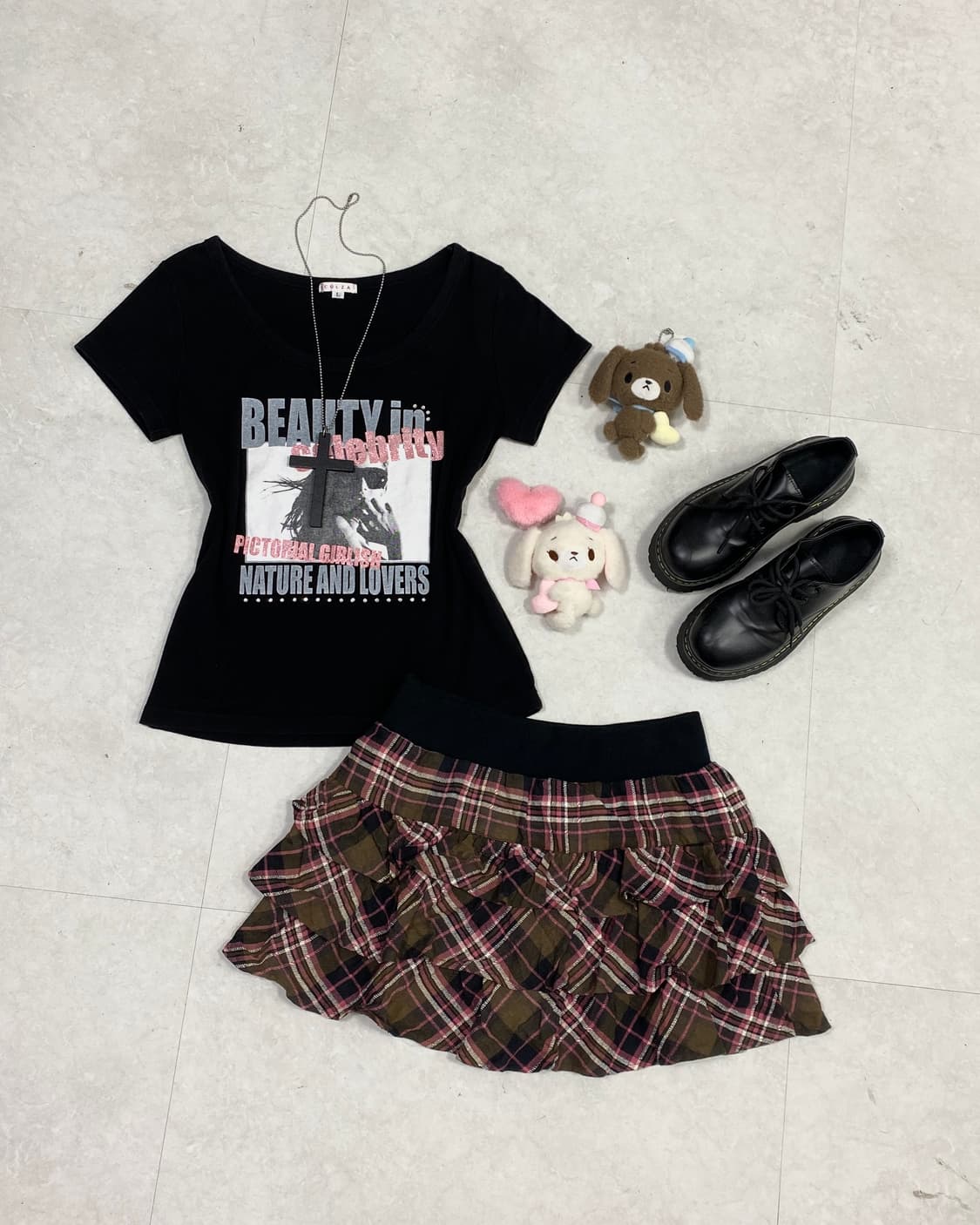 COLZA Celebrity y2k T-shirt 상품이미지4