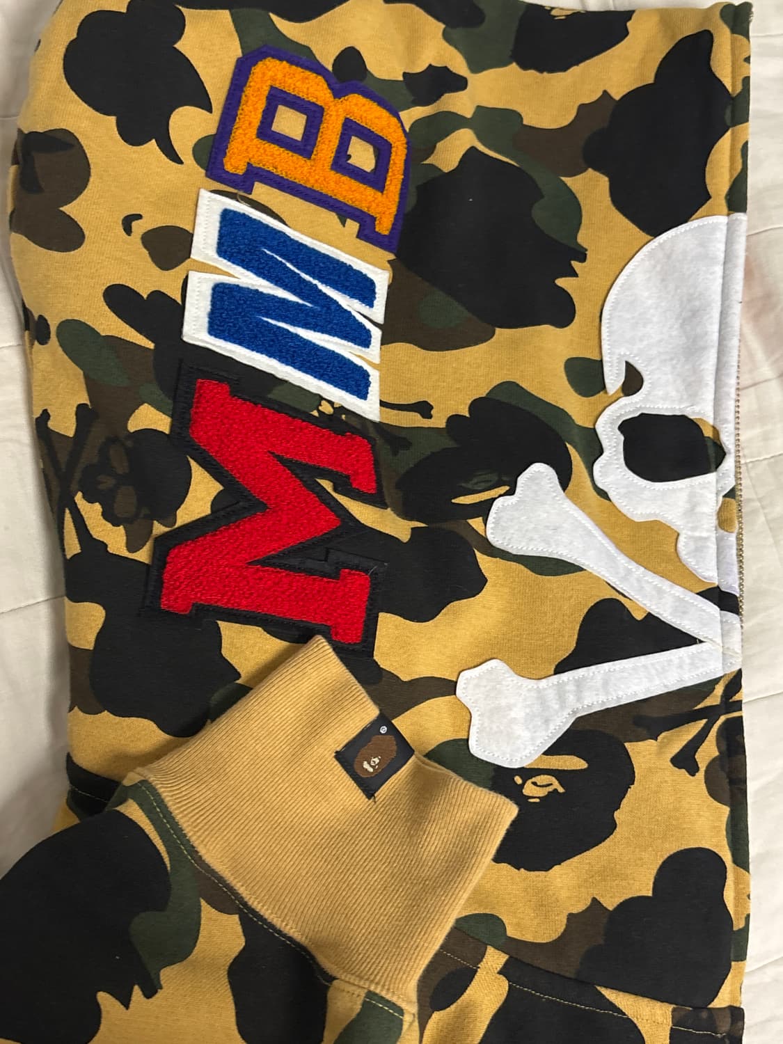 베이프 x 마스터마인드 한정판 후드집업 L사이즈 판매 상품이미지5