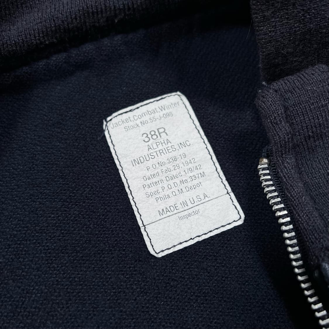 알파인더스트리 윈터 컴벳 블루종 자켓 상품이미지4