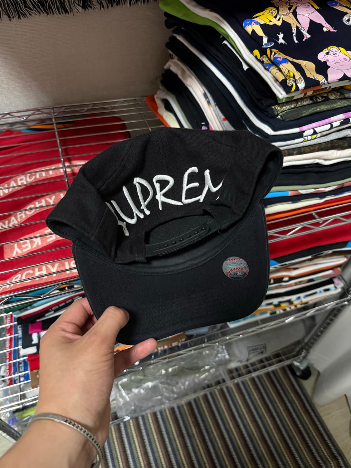15ss 슈프림 뉴욕 양키즈 볼캡 상품이미지2