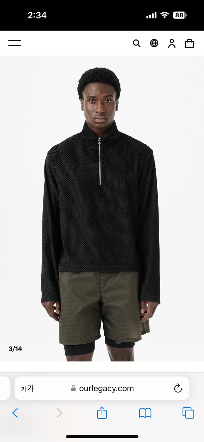 OUR LEGACY WORKSHOP SPORT HALF ZIP 상품이미지1