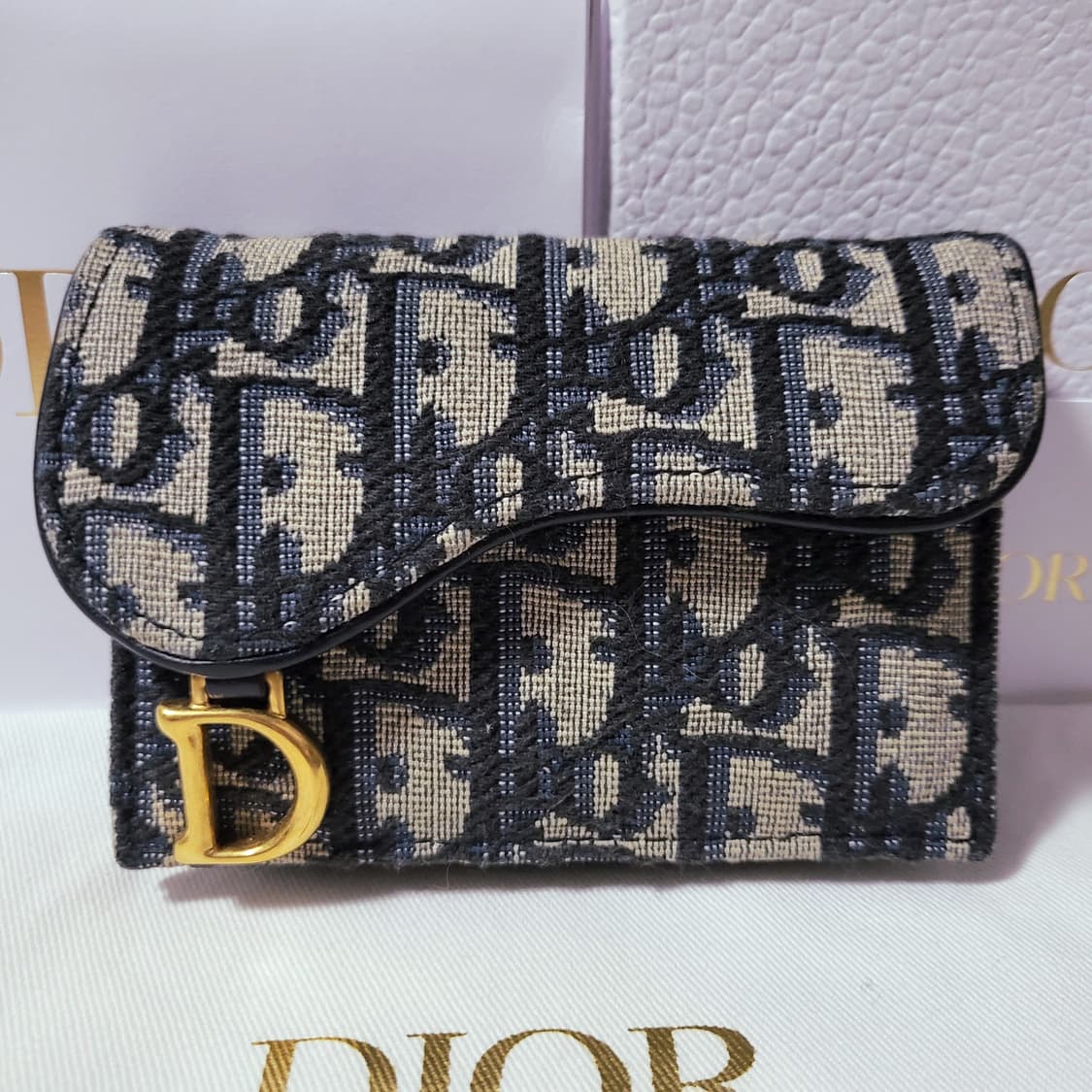 [24년식/풀구성] 디올 오블리크 새들 카드지갑  상품이미지1