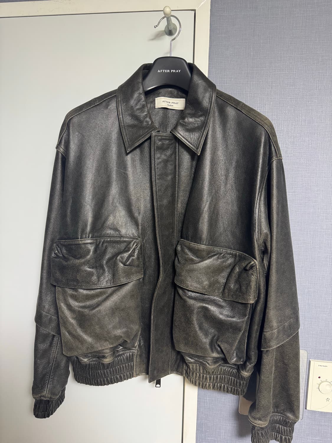 애프터프레이 오버사이즈드 블루종 블랙 상품이미지2