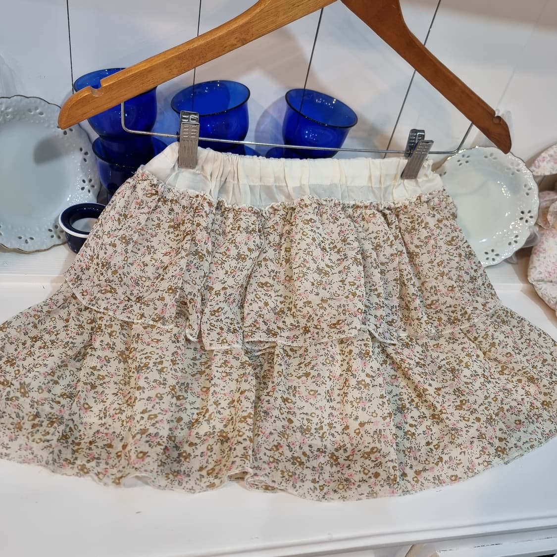 플라워 패턴 캉캉 스커트 상품이미지3
