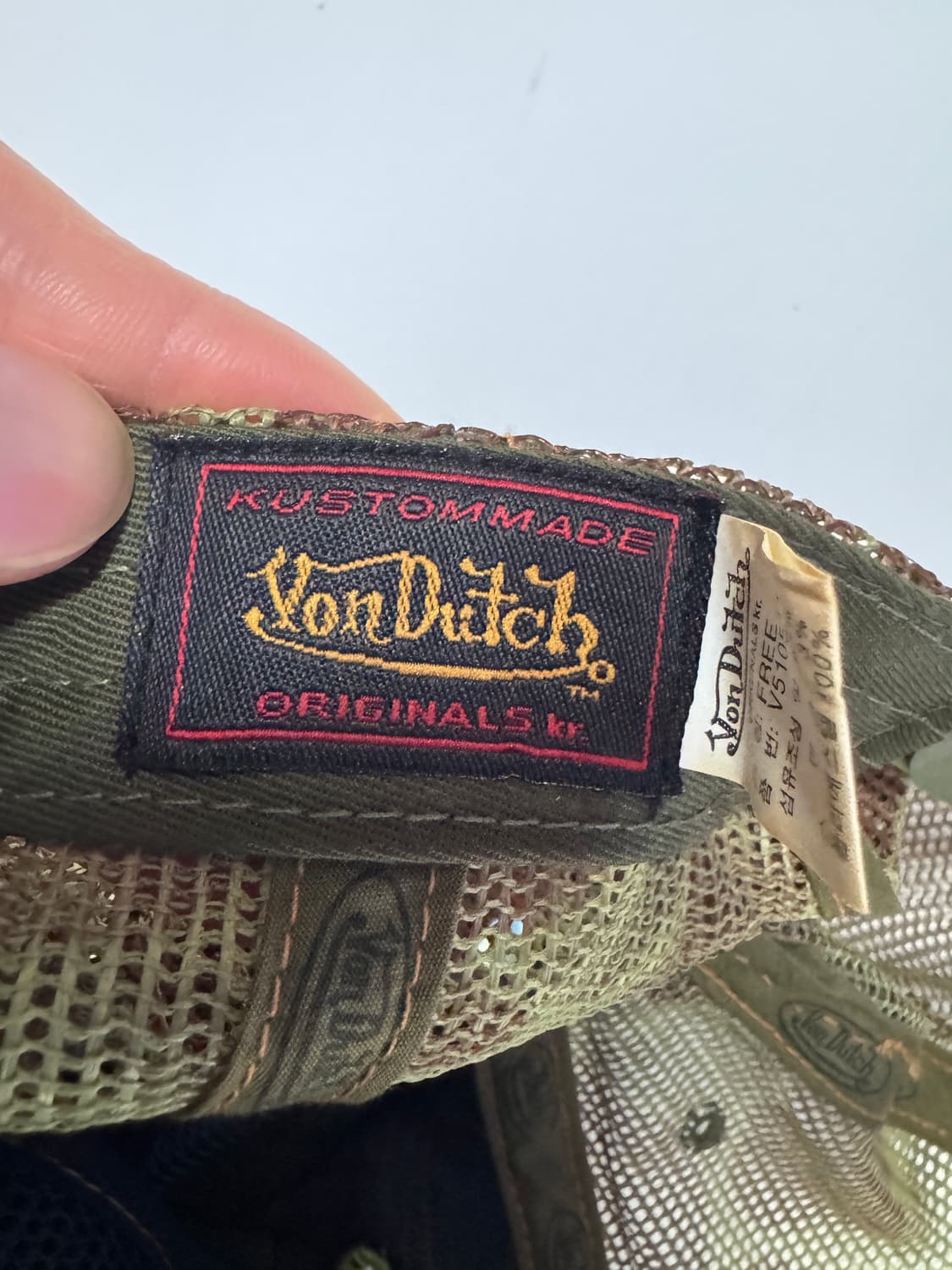 희귀!! 본더치 y2k 올드스쿨 카모 패턴 메쉬 볼캡 상품이미지4