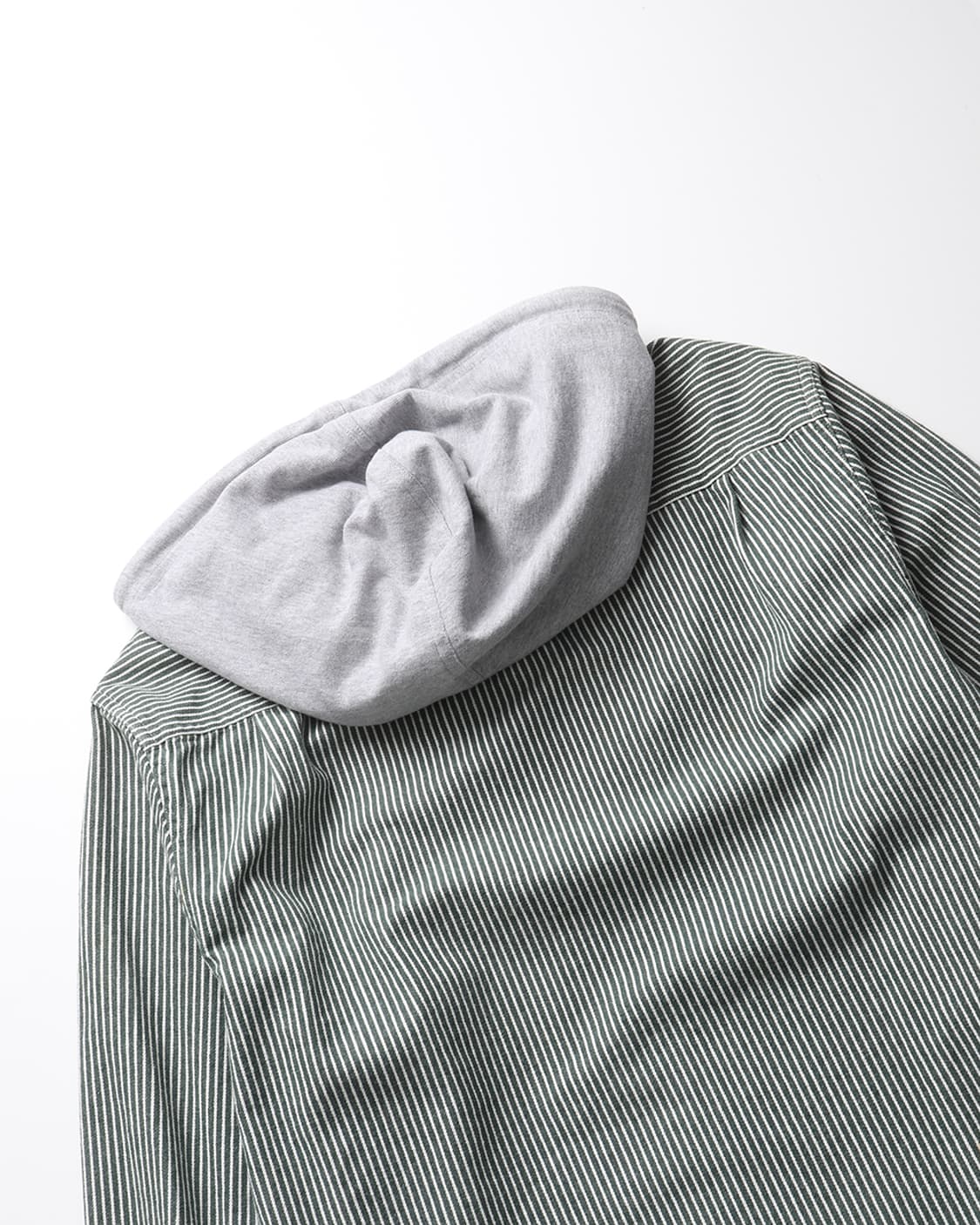 Supreme Hooded Stripe Denim Zip Up Shirt 상품이미지9