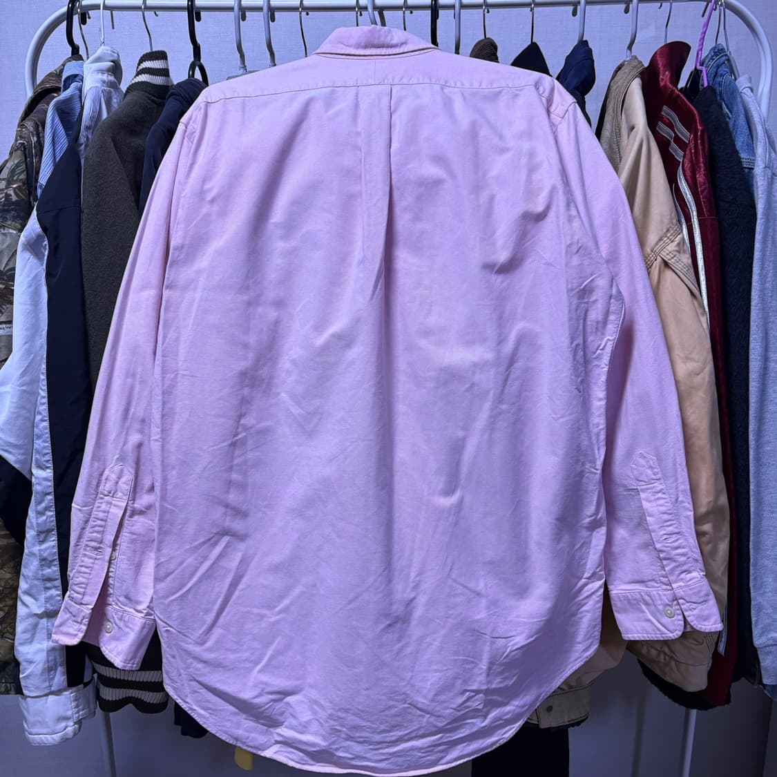 폴로 랄프로렌 핑크 옥스포드 셔츠 xl 상품이미지5