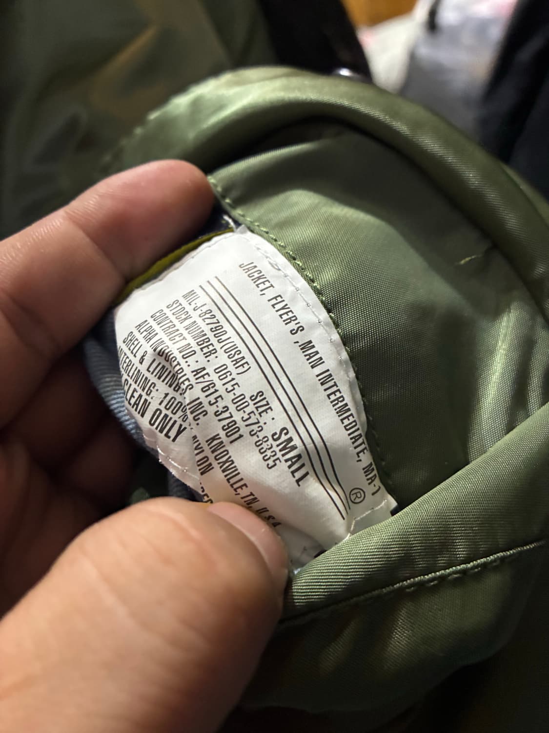 Alpha MA-1 알파 ma-1 항공자켓 (카키) 상품이미지3