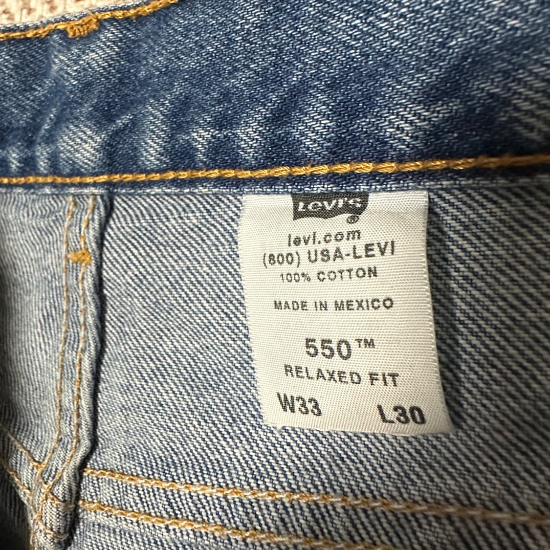 LEVI'S 550 00's mixico made denim pants 상품이미지4