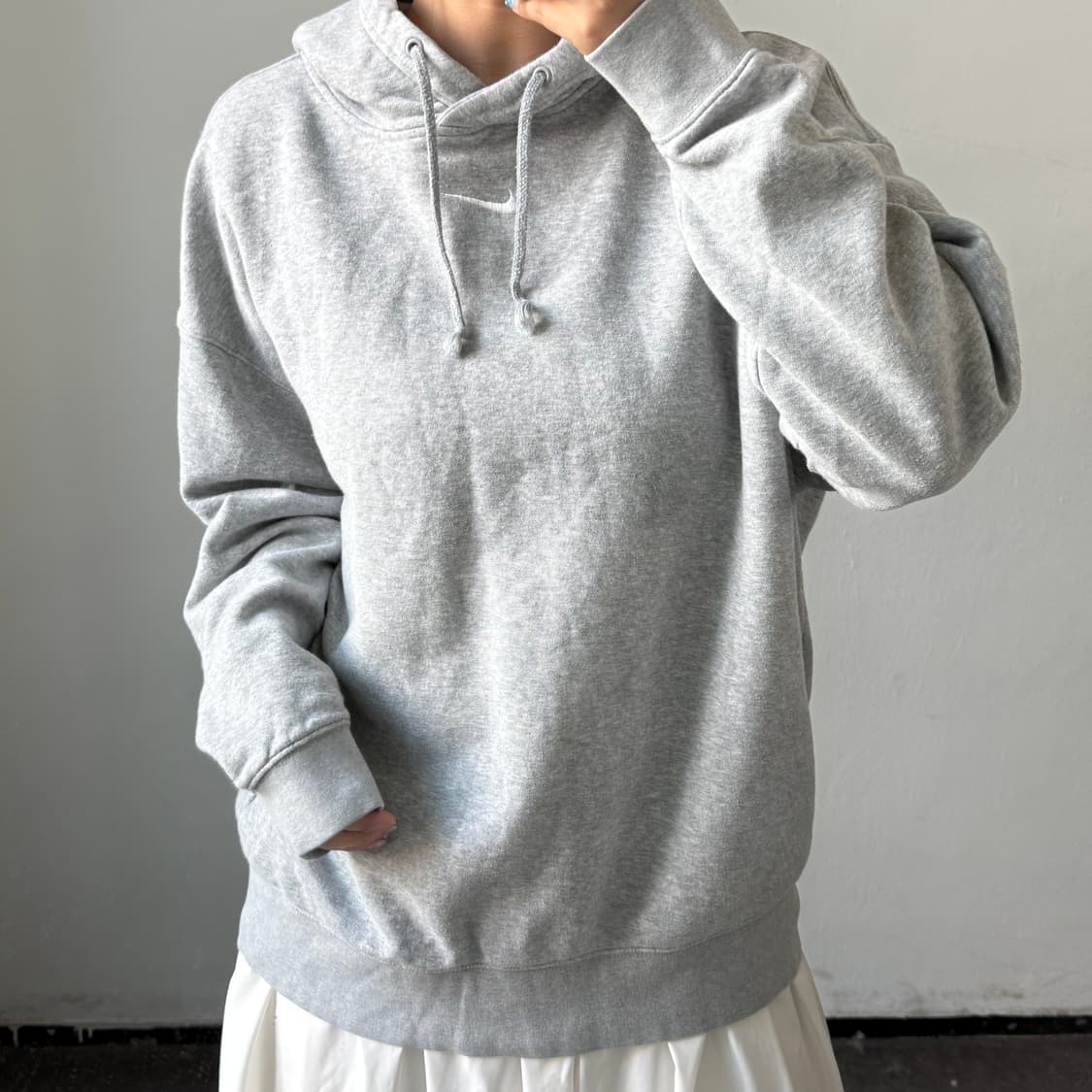 [L] 나이키 그레이 후드티 상품이미지1