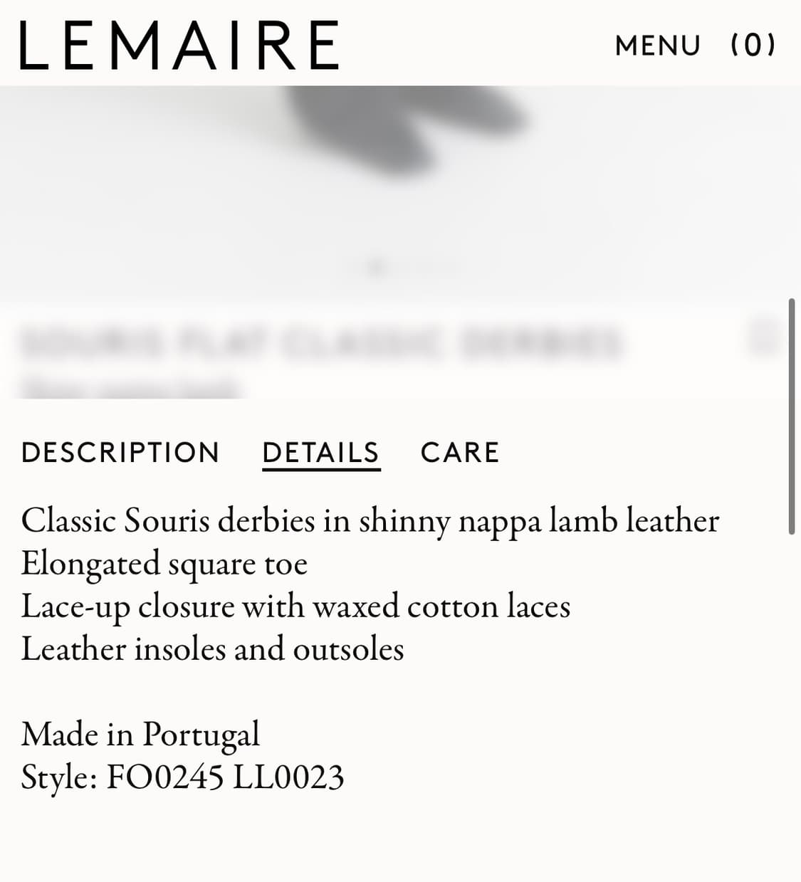 르메르 더비플랫 36 상품이미지2