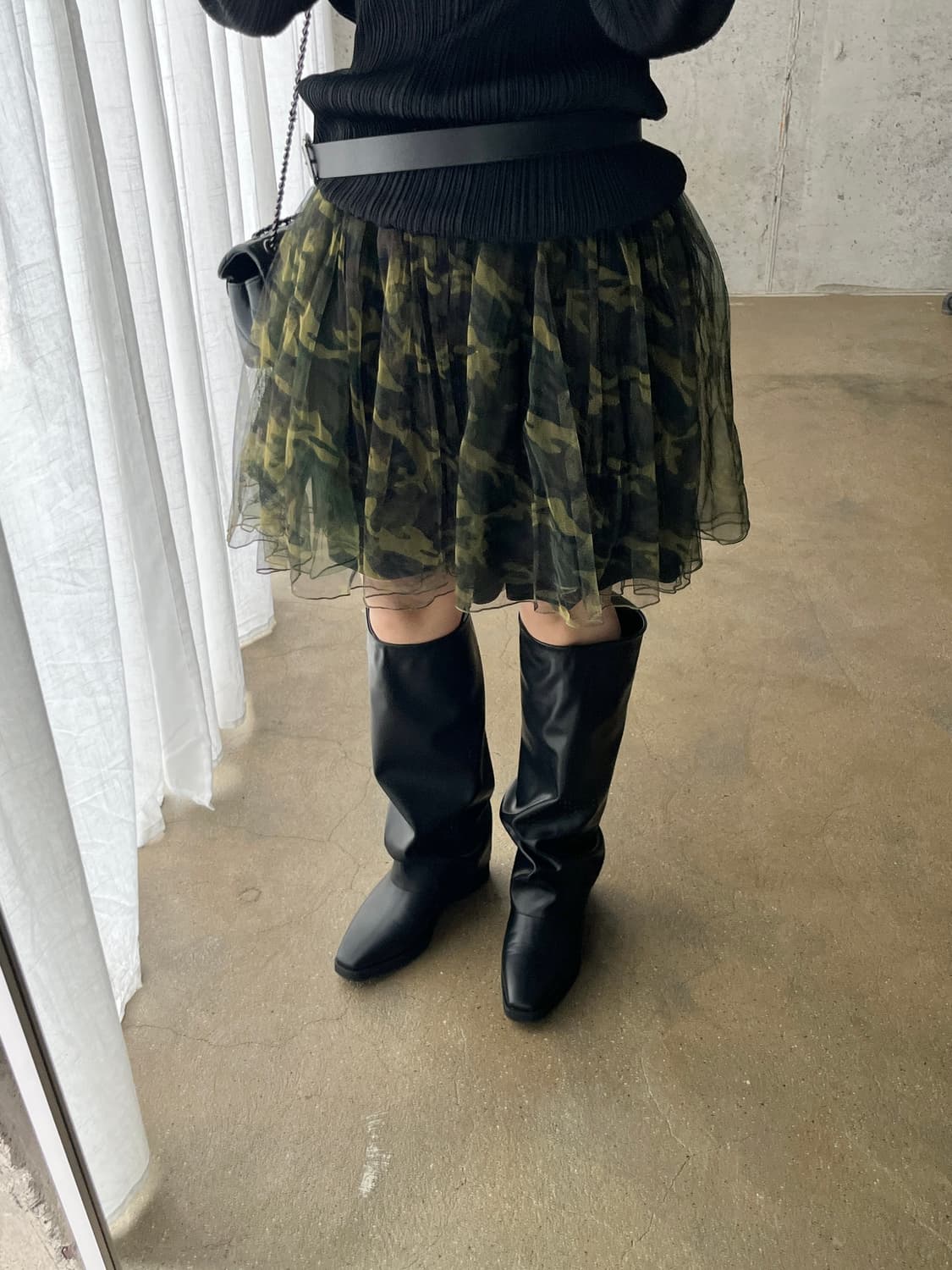 더블 튤 스커트 카모플라쥬 상품이미지6
