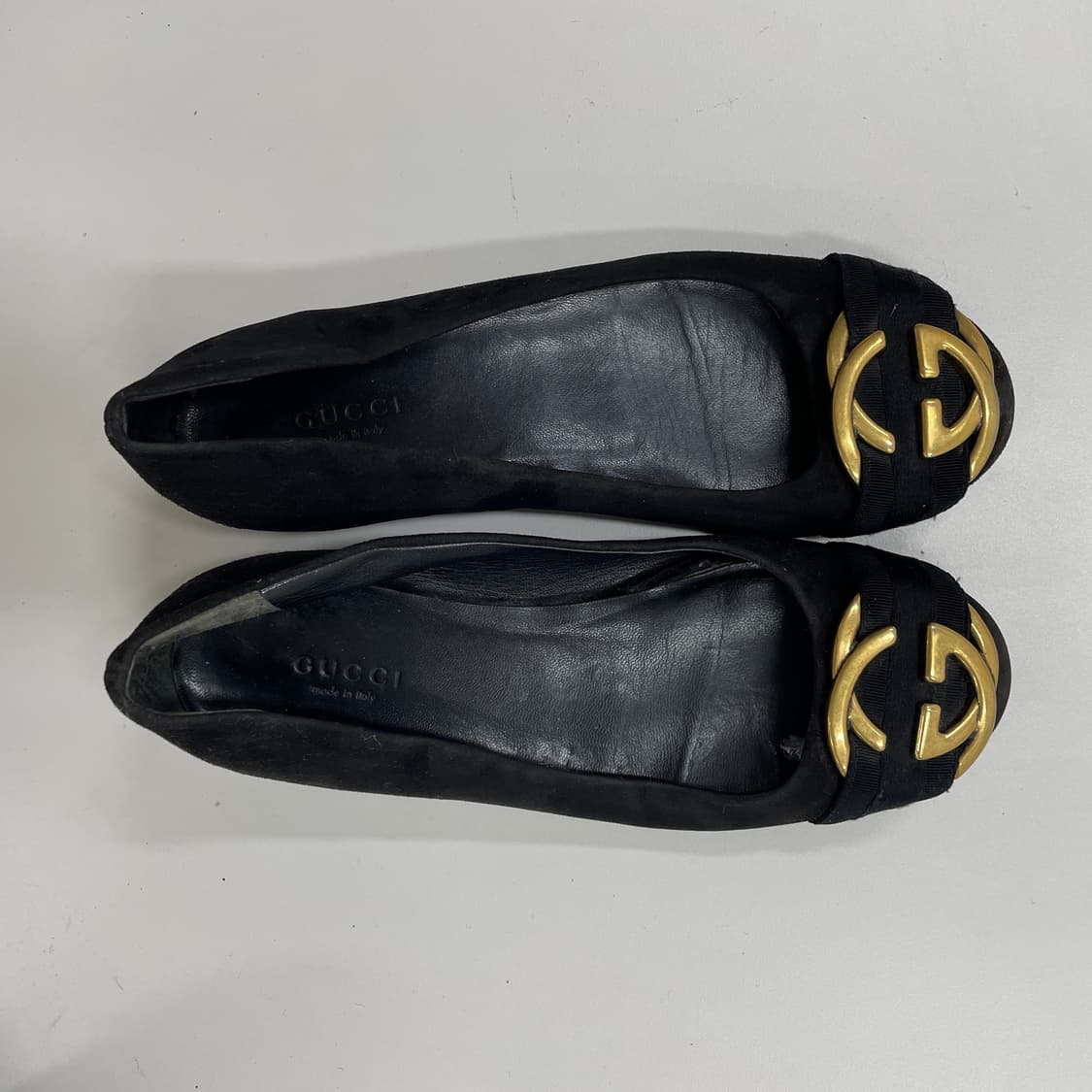 구찌 스웨이드 발레리나 플랫 슈즈 상품이미지1