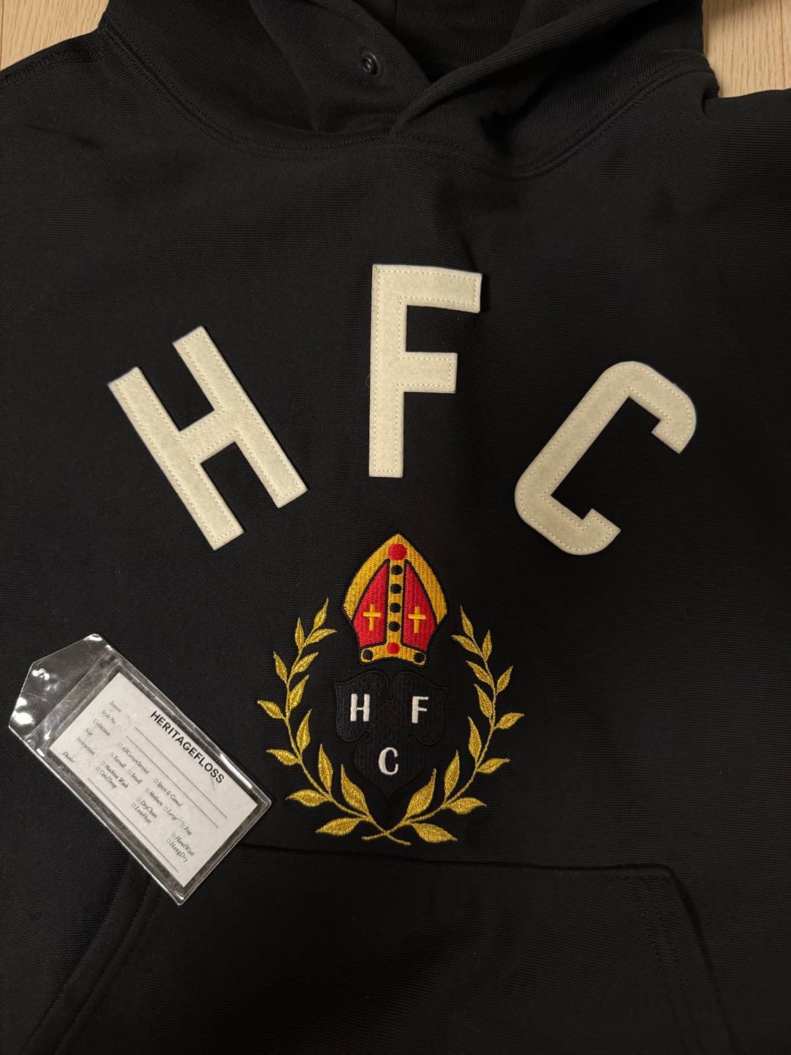 헤리티지플로스 10주년 후드 셋업 블랙 L 상품이미지2