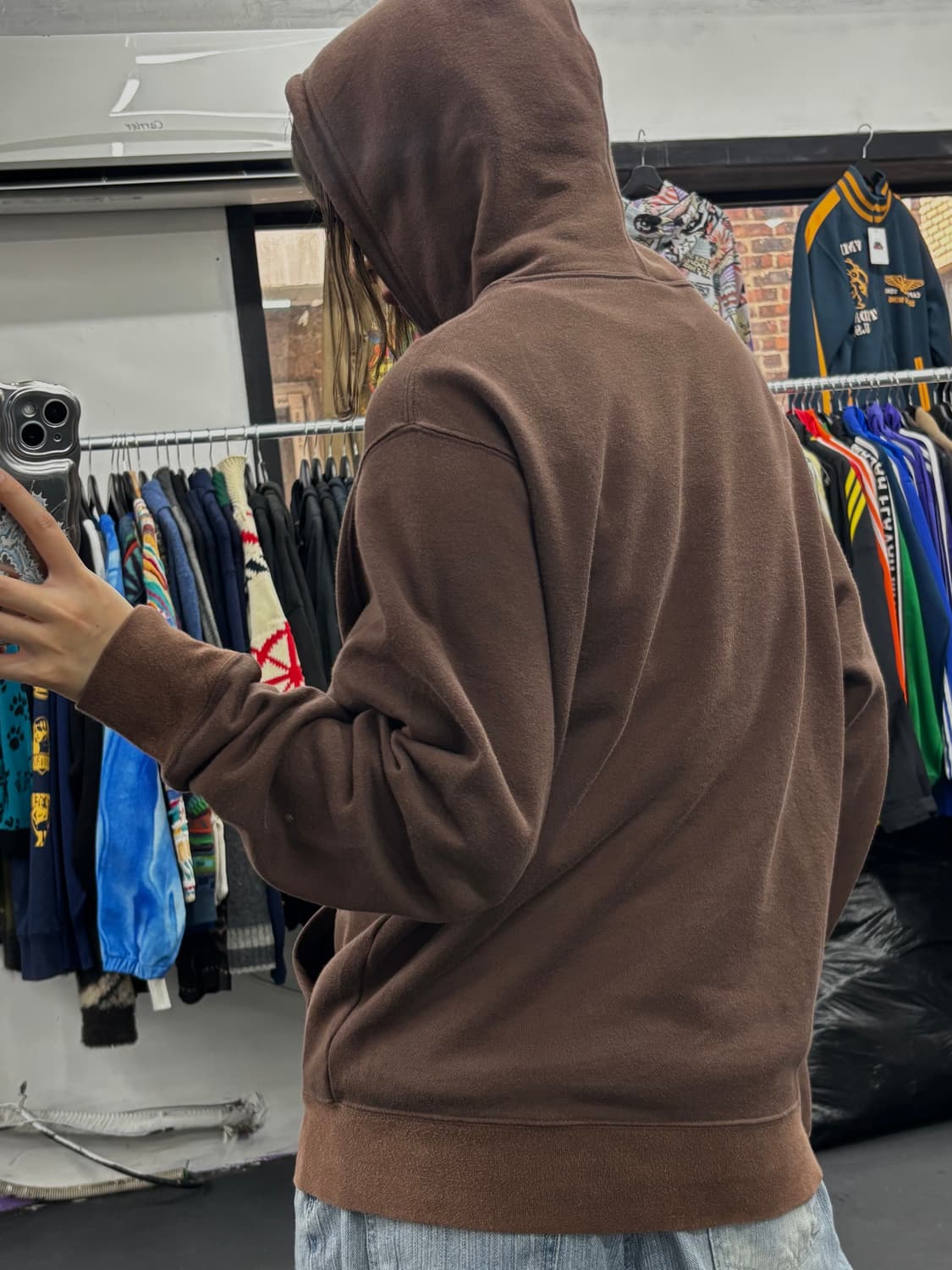 00s 나이키 에어맥스 브라운 후드티 상품이미지4