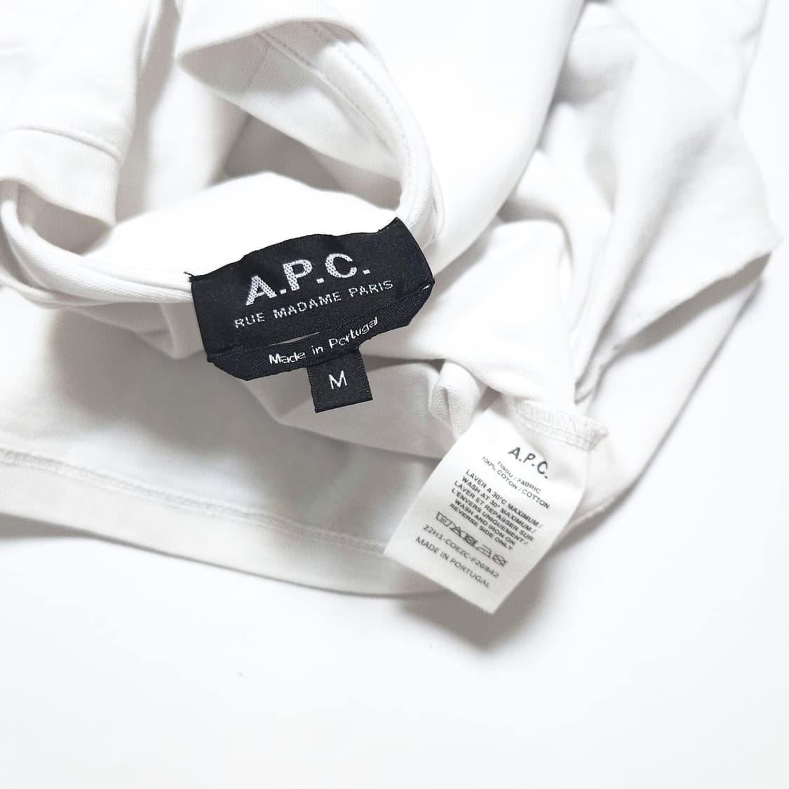 아페쎄 A.P.C. 데니스 로고 반팔 티셔츠 화이트 상품이미지4