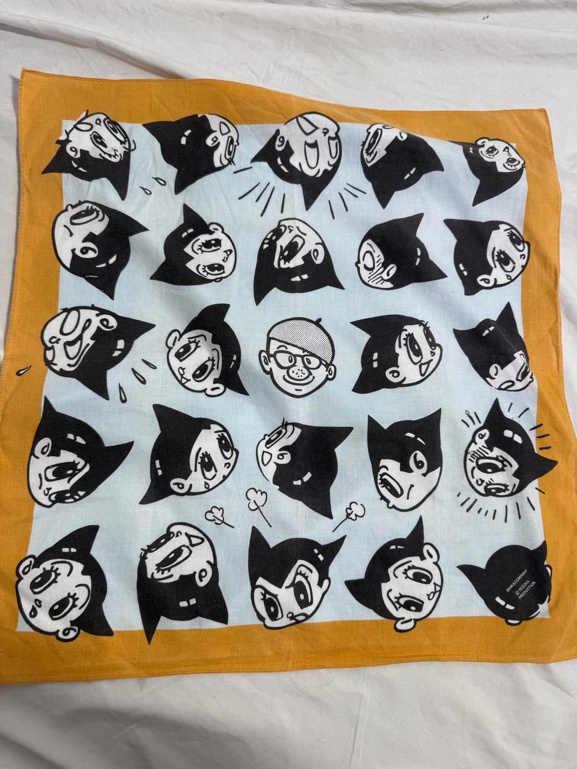 Tezuka production 아톰 프린트 반다나 행거치프 아스트로보이 상품이미지1