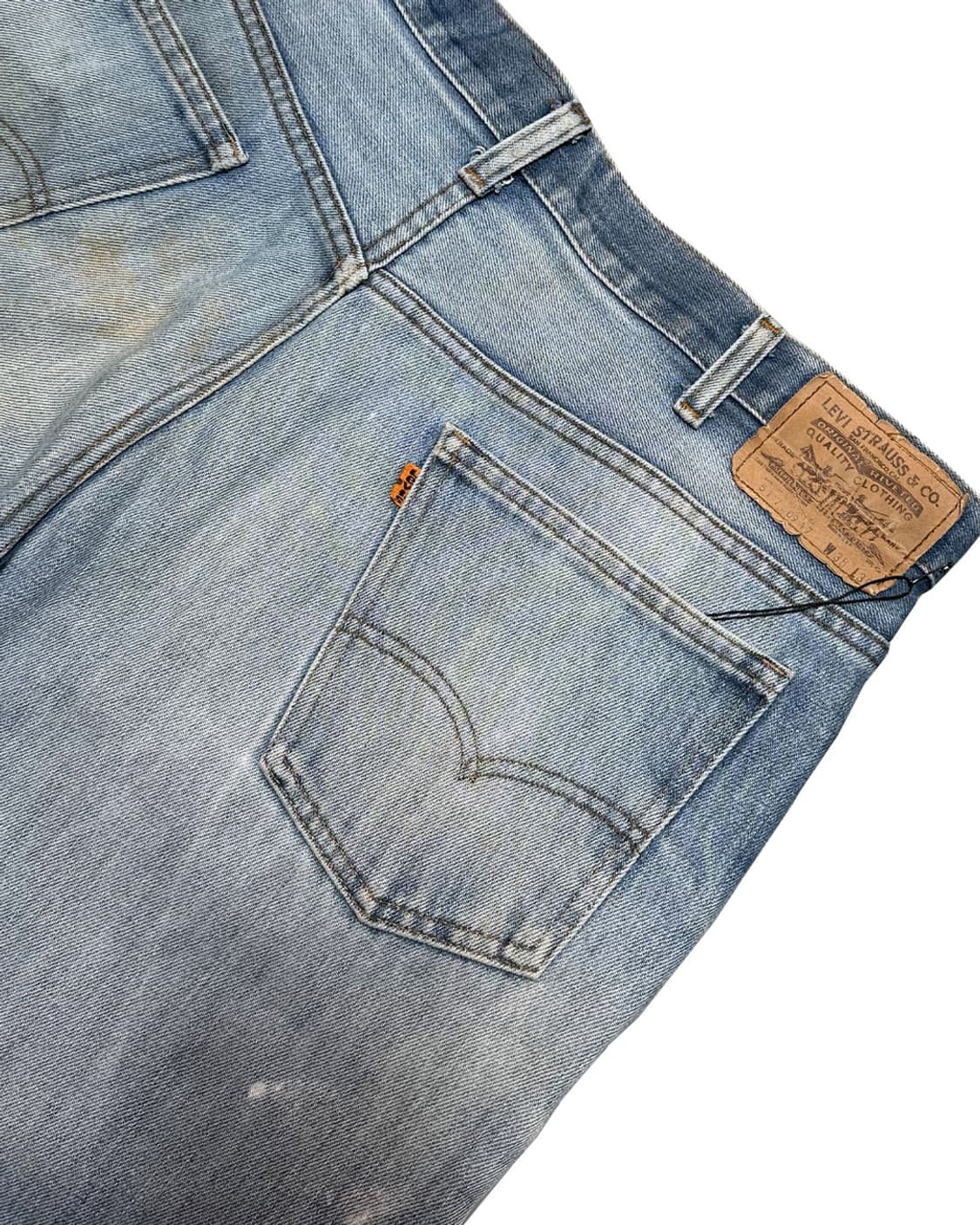 80s 리바이스517 부츠컷 오렌지탭 데님 팬츠 38x36 상품이미지7