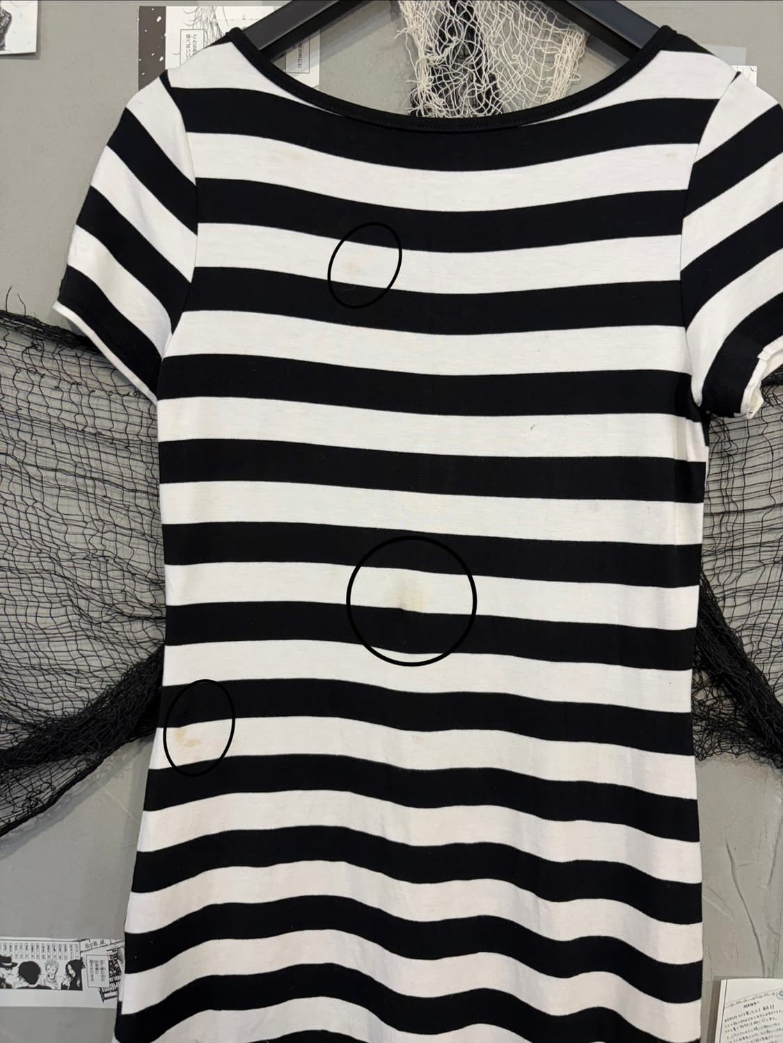 Onegyaru Stripe cubic angel one piece 상품이미지9