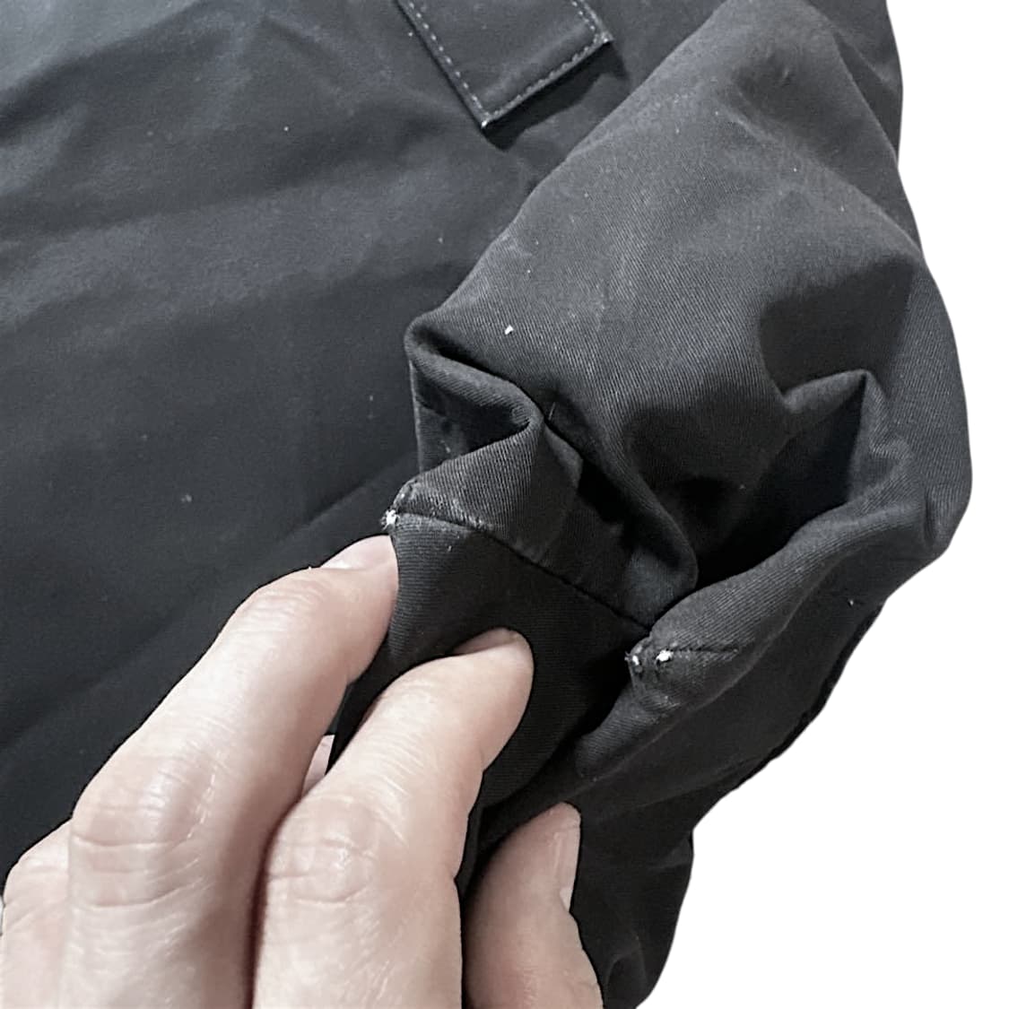 요지 야마모토 느와르 가죽 코튼 레터링 토트백 상품이미지8