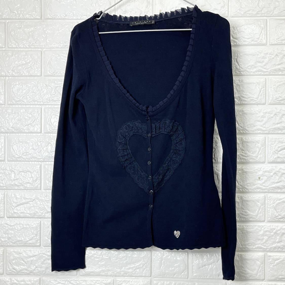 TWINSET 트윈셋 여성 프릴 하트 니트 85 상품이미지1