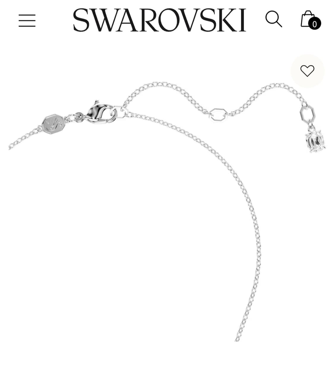 새제품)스와로브스키 태연 십자가 목걸이 정품 상품이미지5