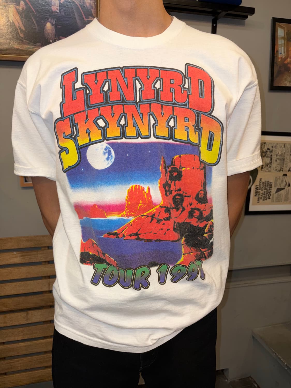 90‘s Lynyrd Skynyrd 1997 twenty tour T-s 상품이미지4